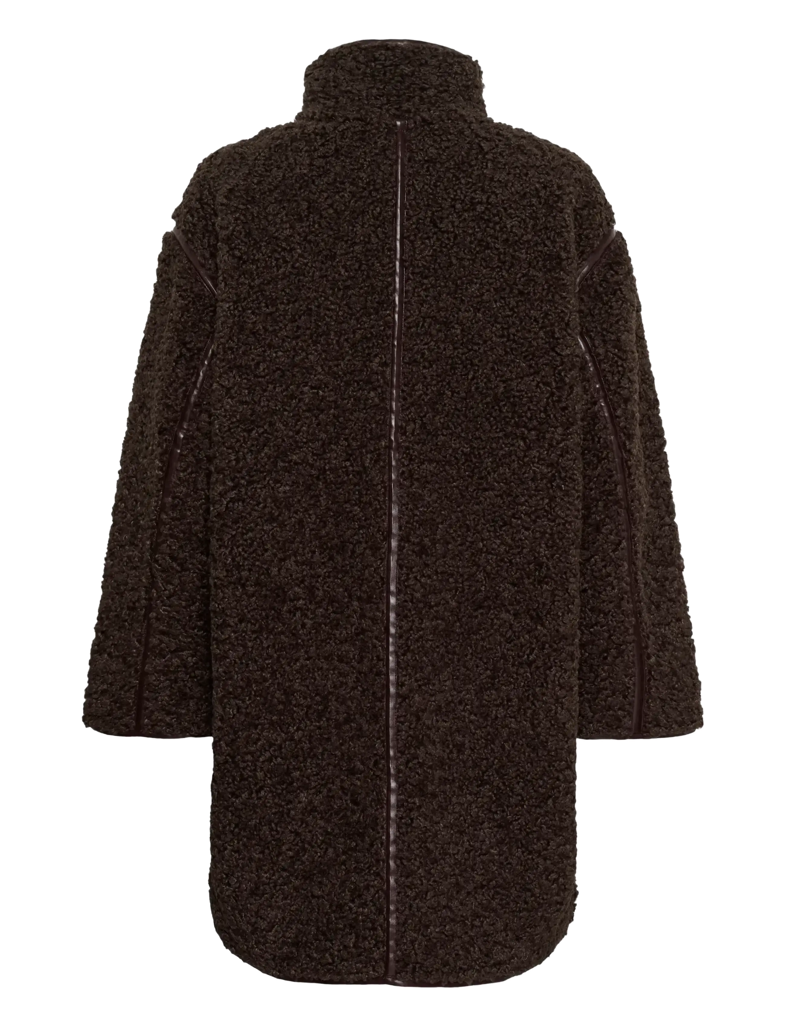 Saint Tropez - SamanthaSZ Long Jacket - kunstpelz - chocolate brown - 2