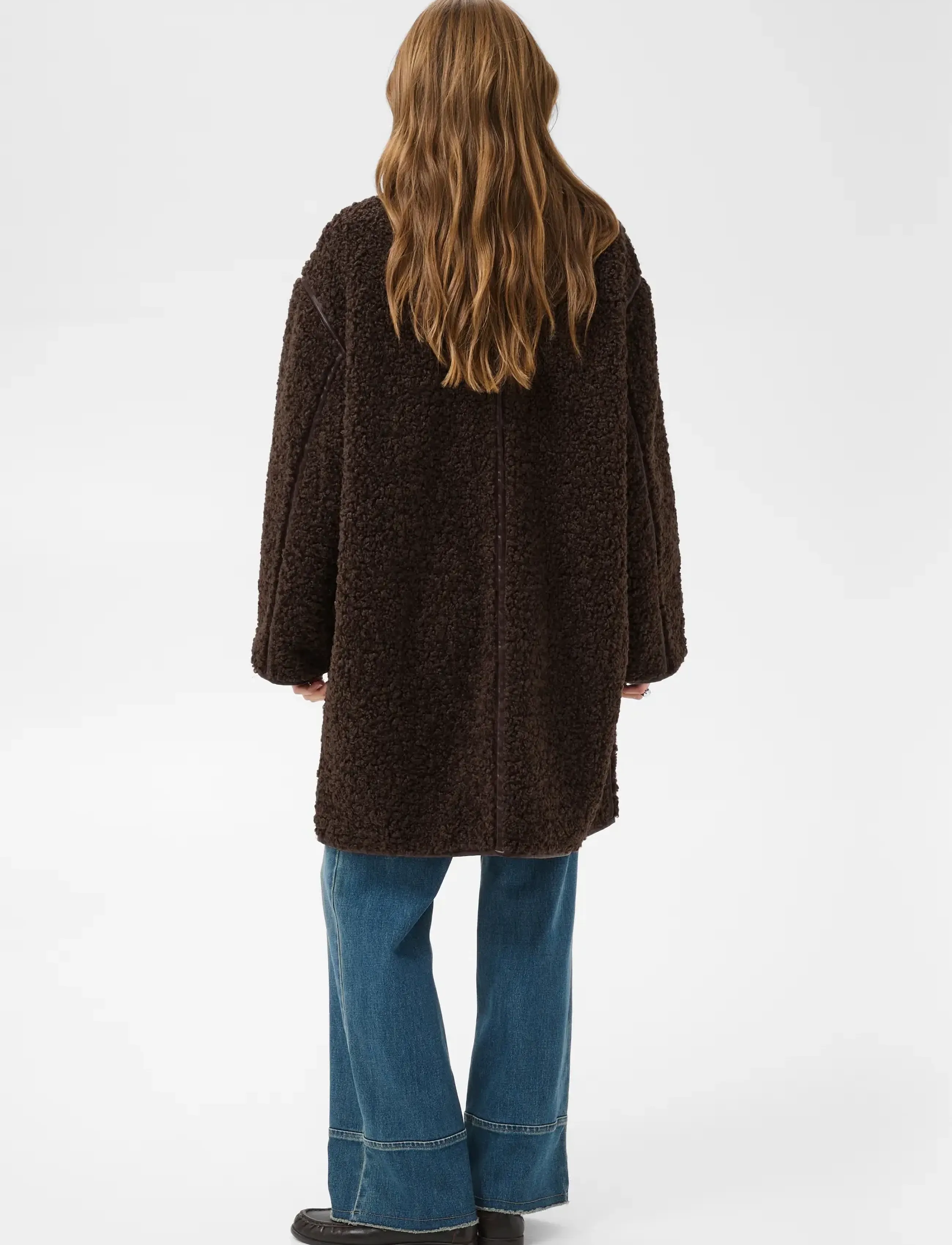 Saint Tropez - SamanthaSZ Long Jacket - kunstpelz - chocolate brown - 4