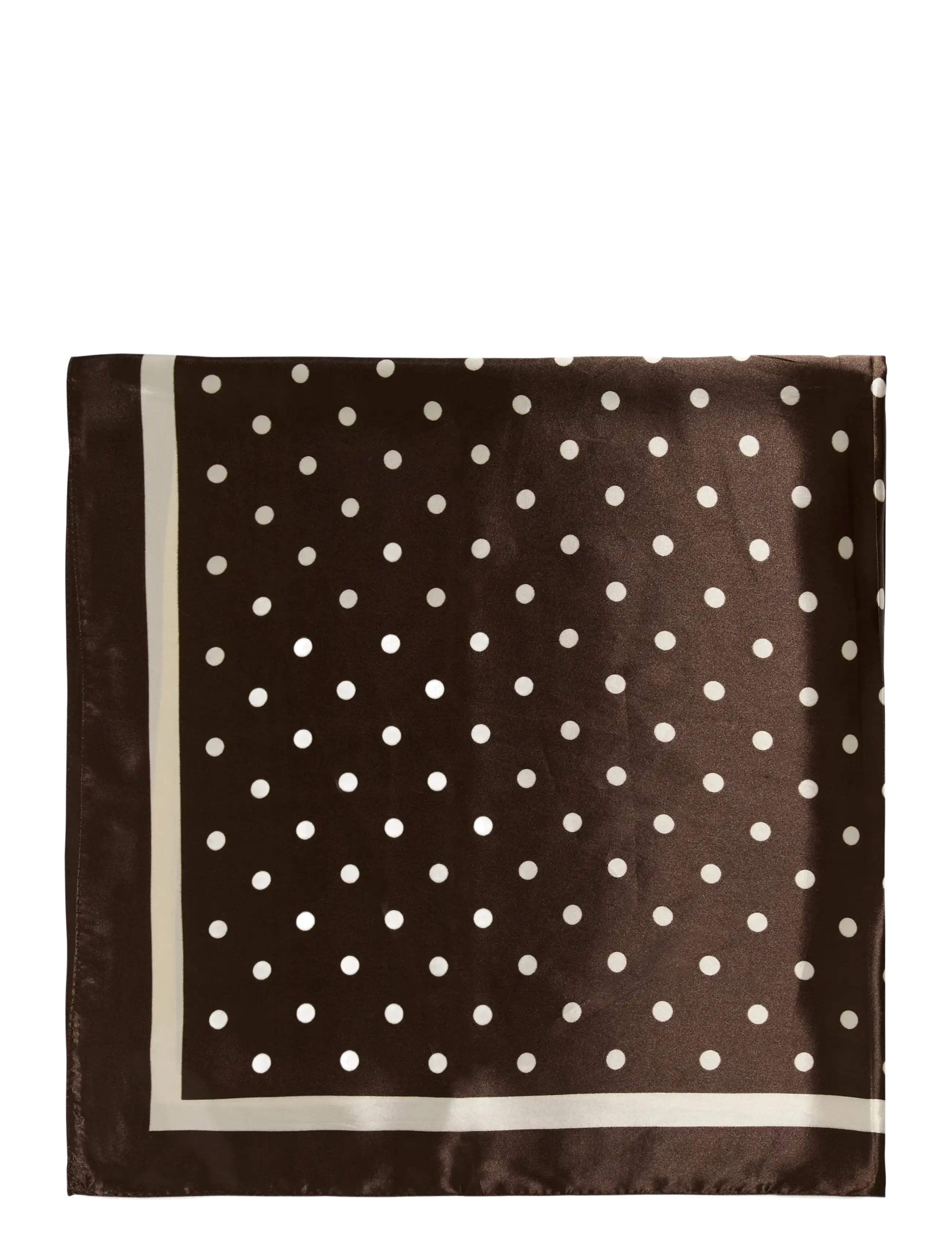 Saint Tropez PoldaSZ Scarf - Tørklæder - CHOCO BROWN, ICE POLDA DOT / brown