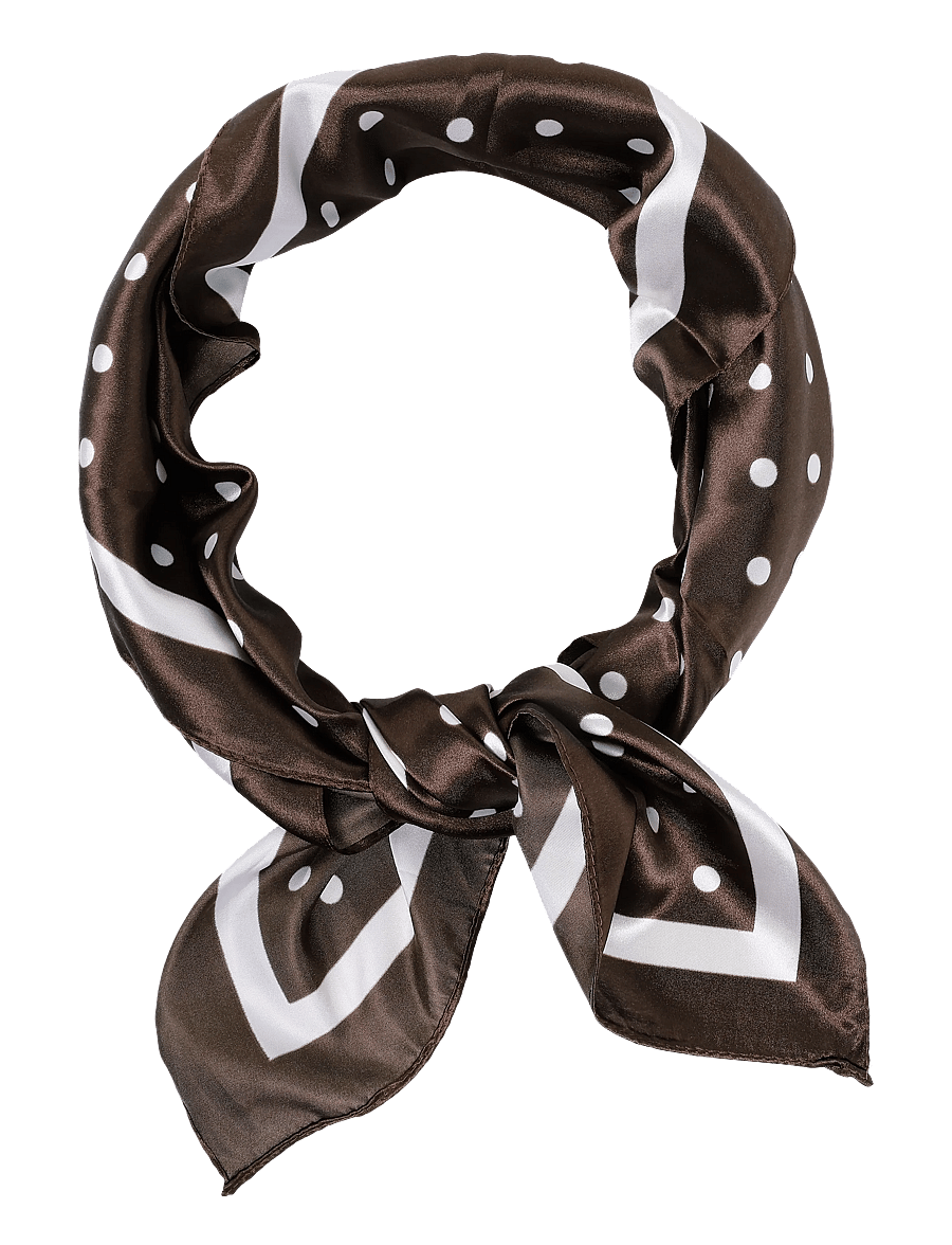 Saint Tropez - PoldaSZ Scarf - sjalar - choco brown, ice polda dot - 0