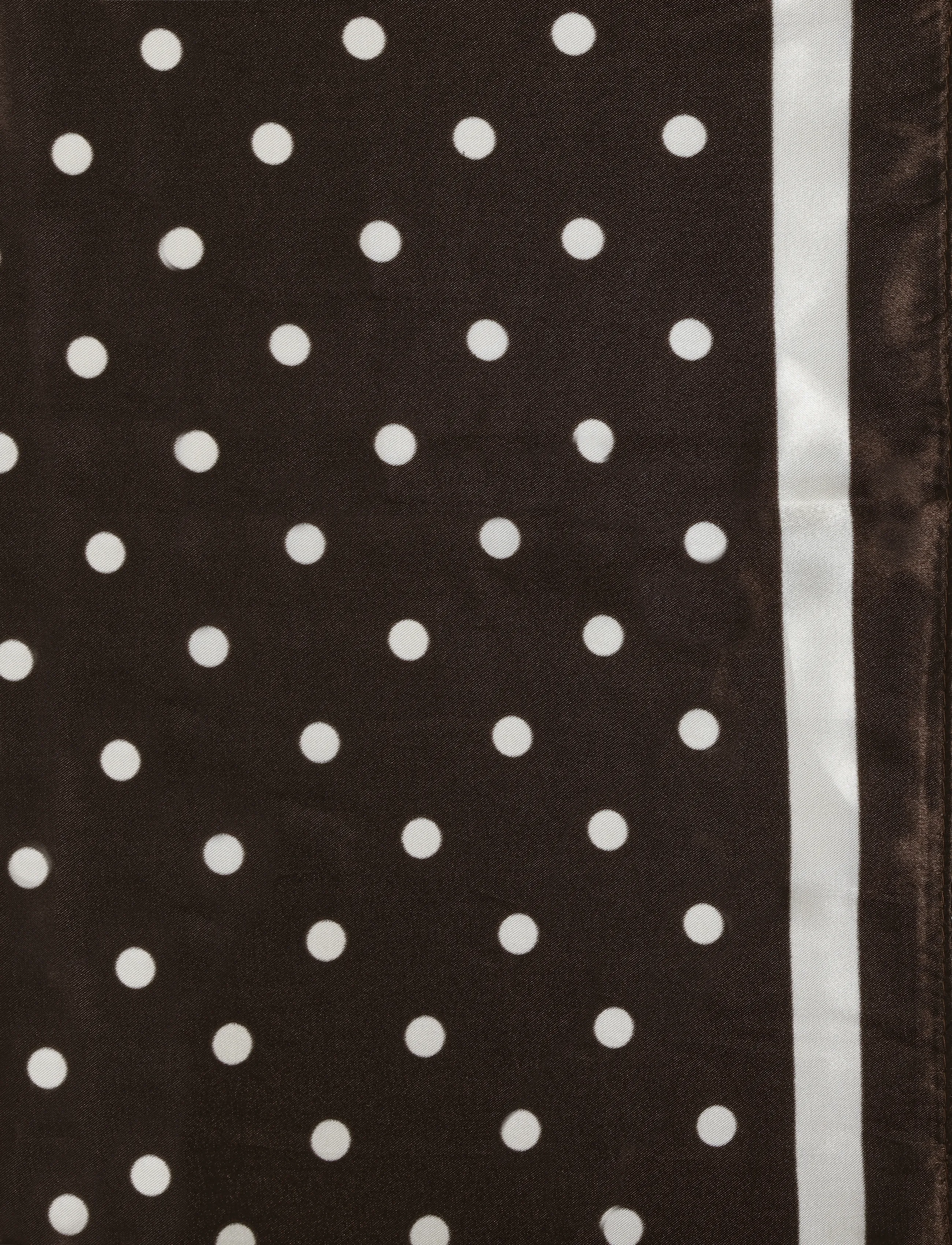 Saint Tropez - PoldaSZ Scarf - sjalar - choco brown, ice polda dot - 2