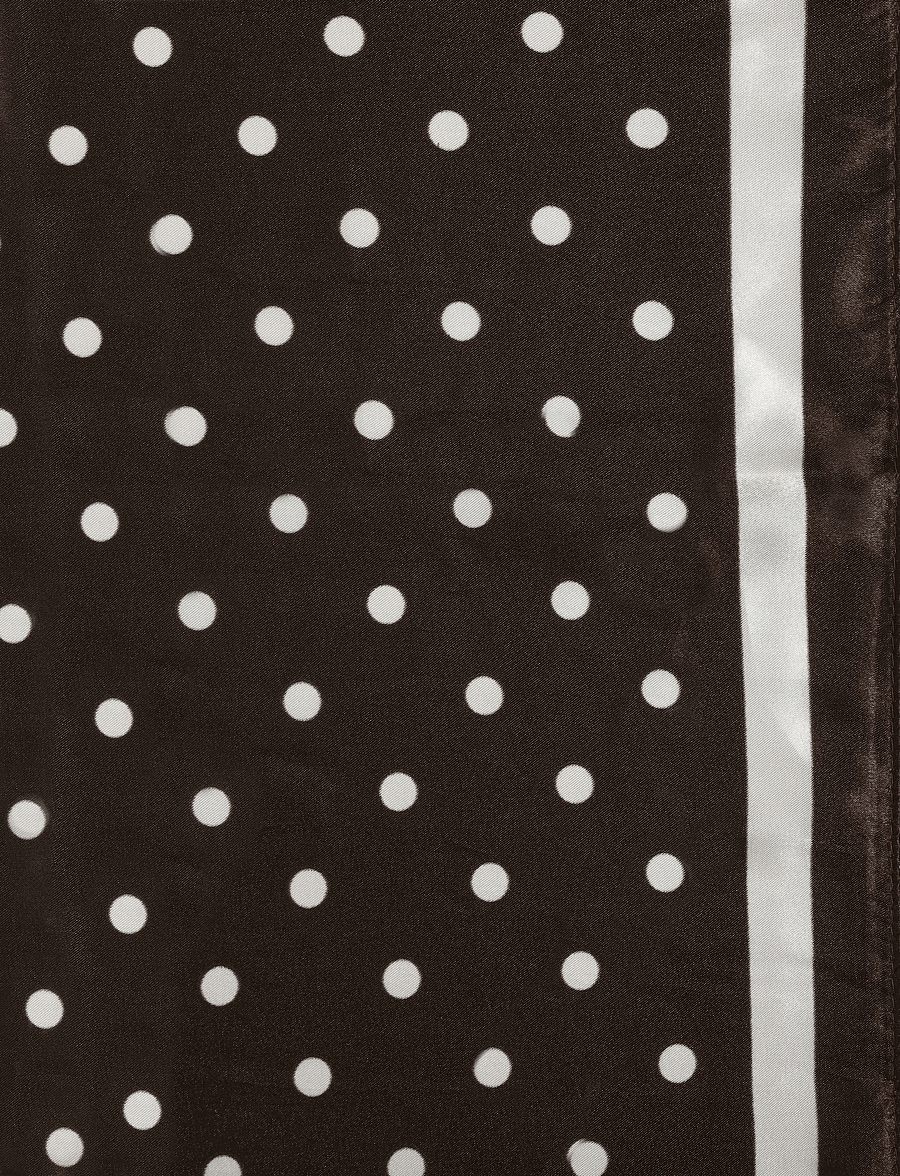 Saint Tropez - PoldaSZ Scarf - sjalar - choco brown, ice polda dot - 2
