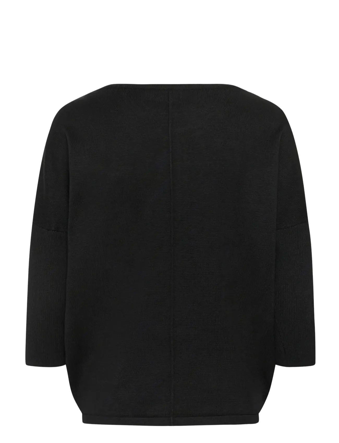 Saint Tropez - A2561, MilaSZ R-Neck Pullover - najniższe ceny - black - 2