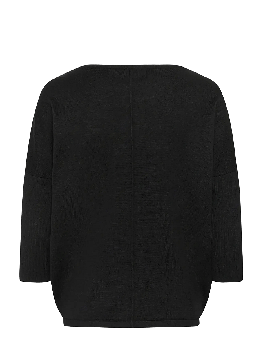 Saint Tropez - A2561, MilaSZ R-Neck Pullover - pullover - black - 2