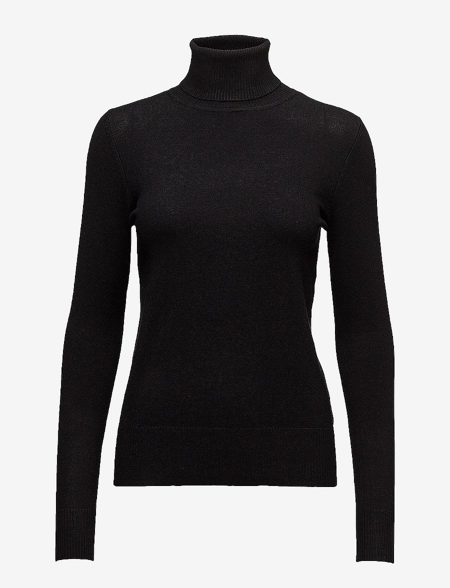 Saint Tropez - J2046, MilaSZ Rollneck Pullover - rollkragenpullover - black - 1