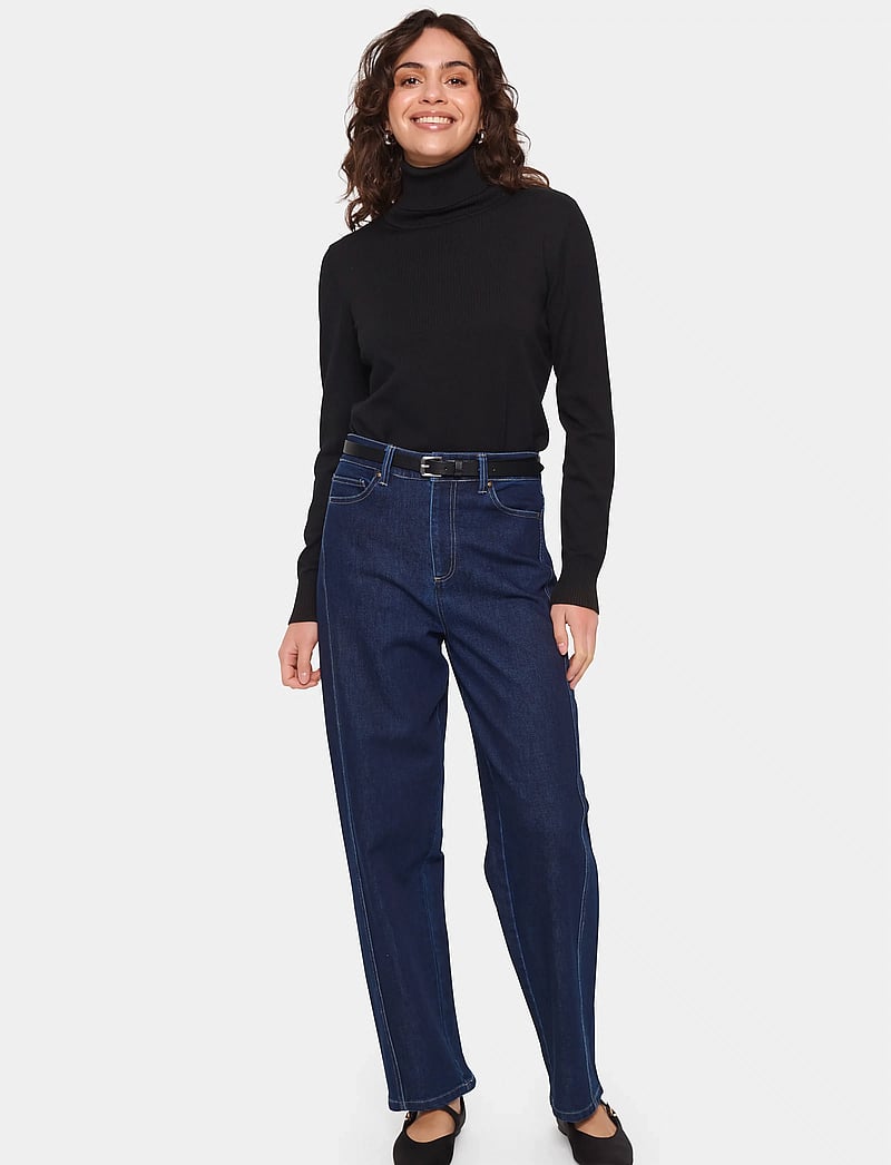 Saint Tropez - J2046, MilaSZ Rollneck Pullover - rollkragenpullover - black - 3