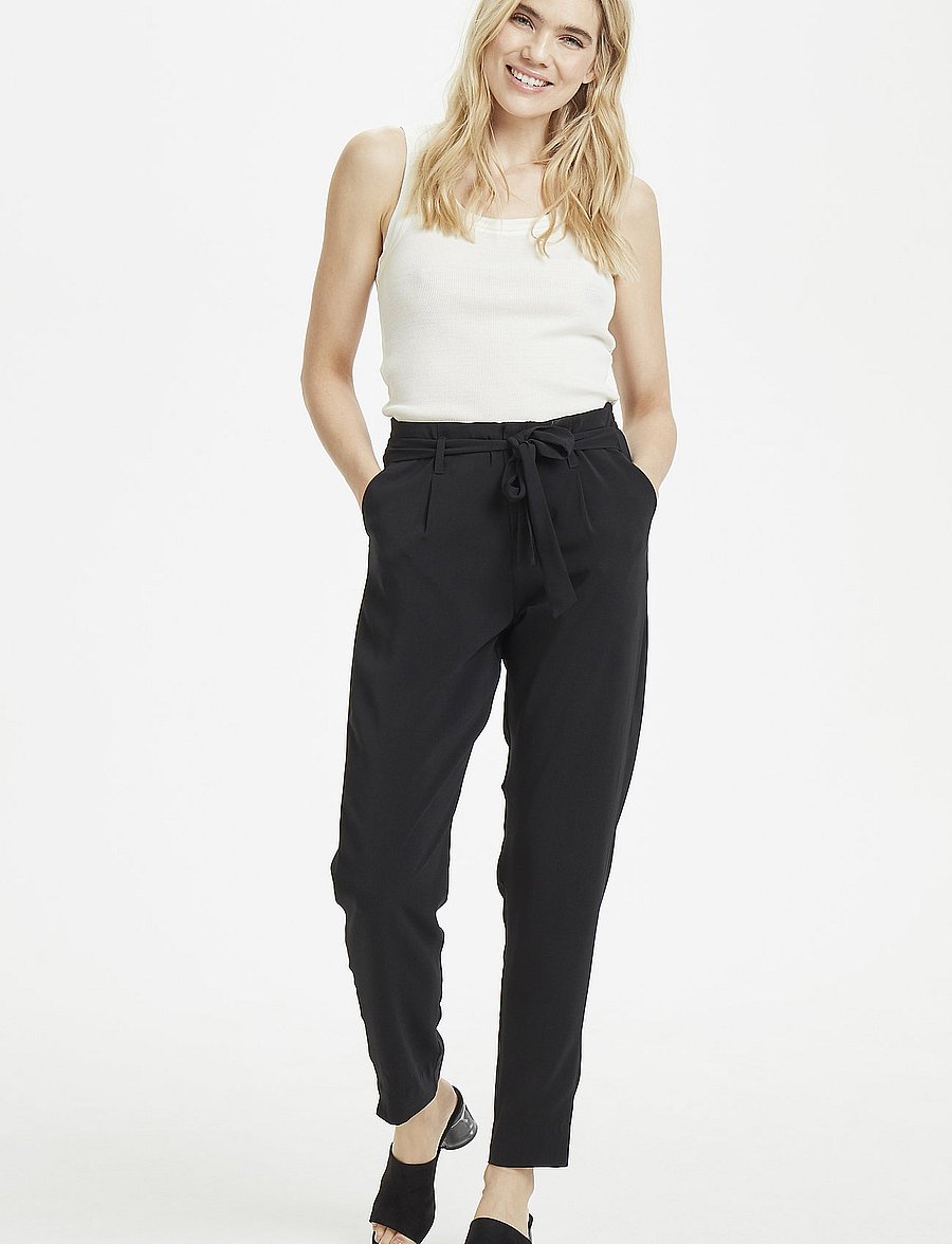 Saint Tropez - R5005, AndreaSZ Pants - bukser med lige ben - black - 3
