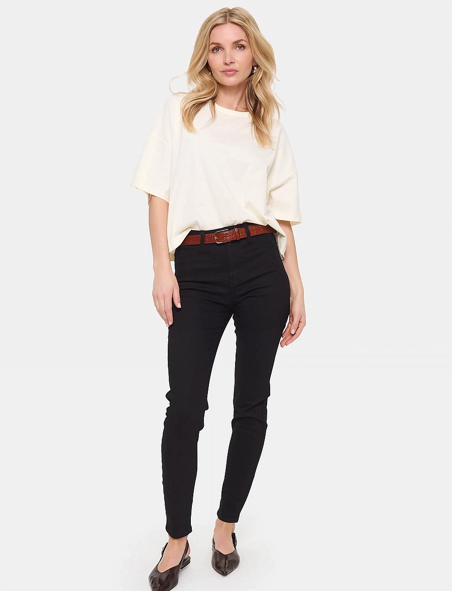 Saint Tropez - T5757, UllaSZ Jeans - liibuvad teksad - black - 3
