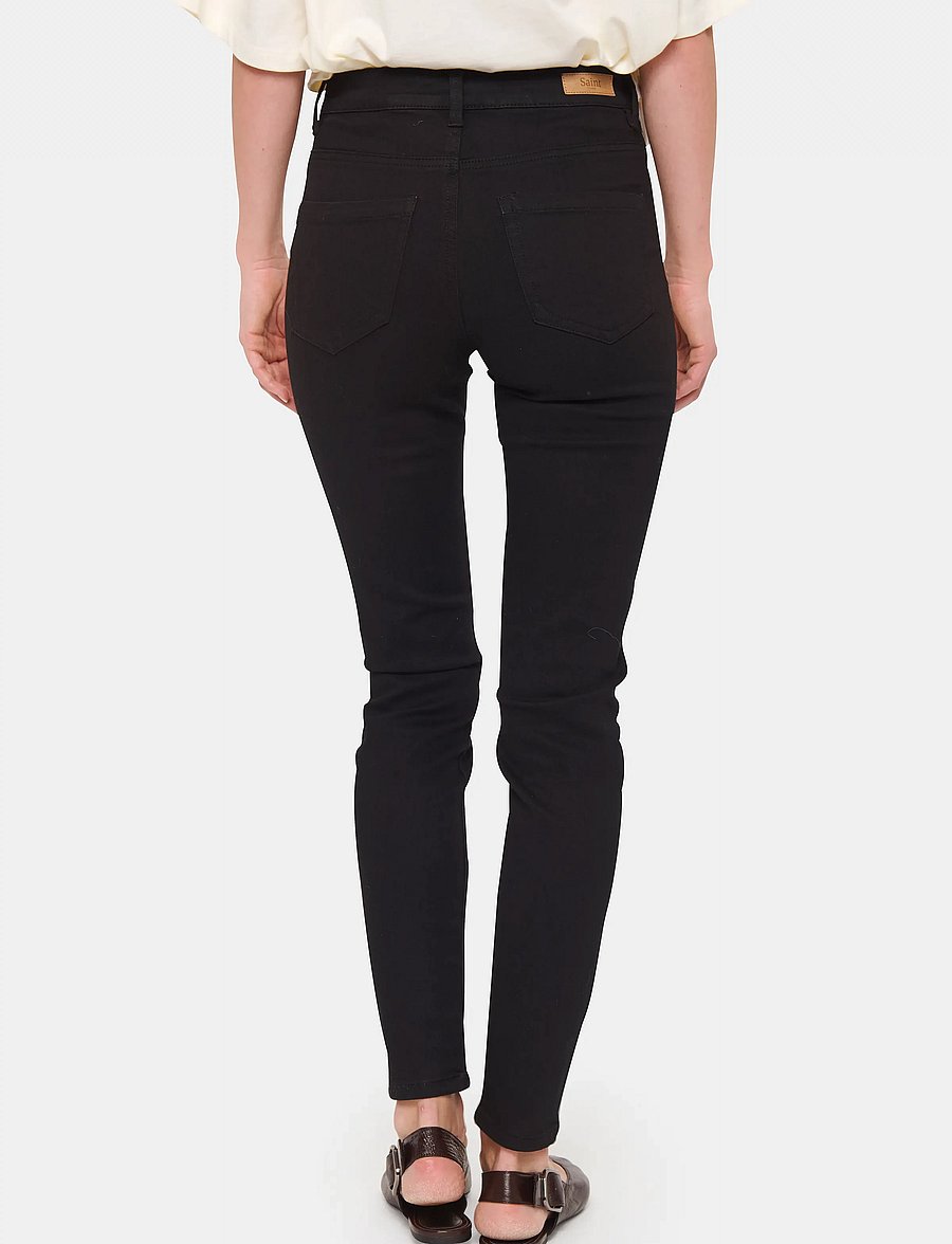 Saint Tropez - T5757, UllaSZ Jeans - liibuvad teksad - black - 4