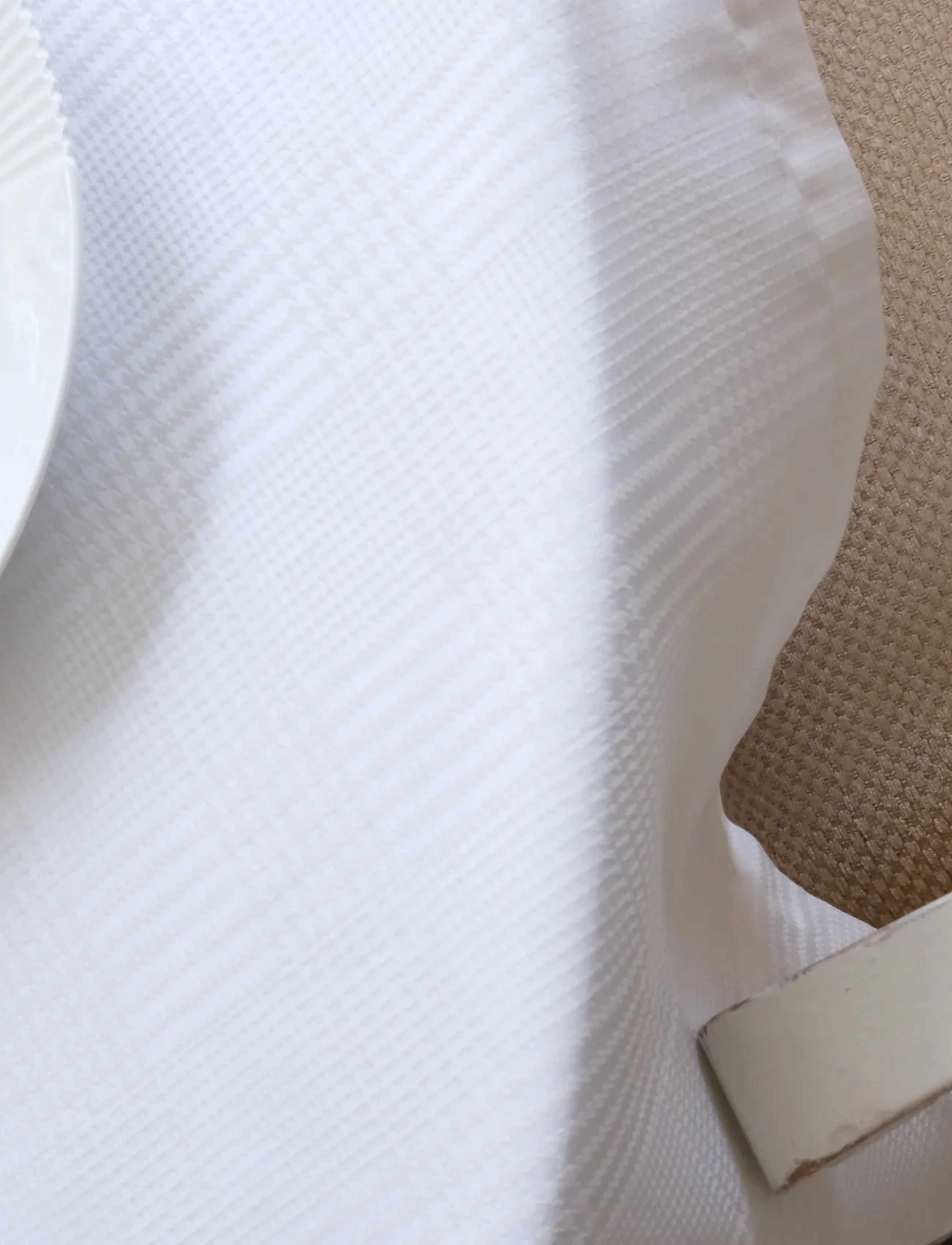 Salme Linen - Chess Dug - ivory - 2