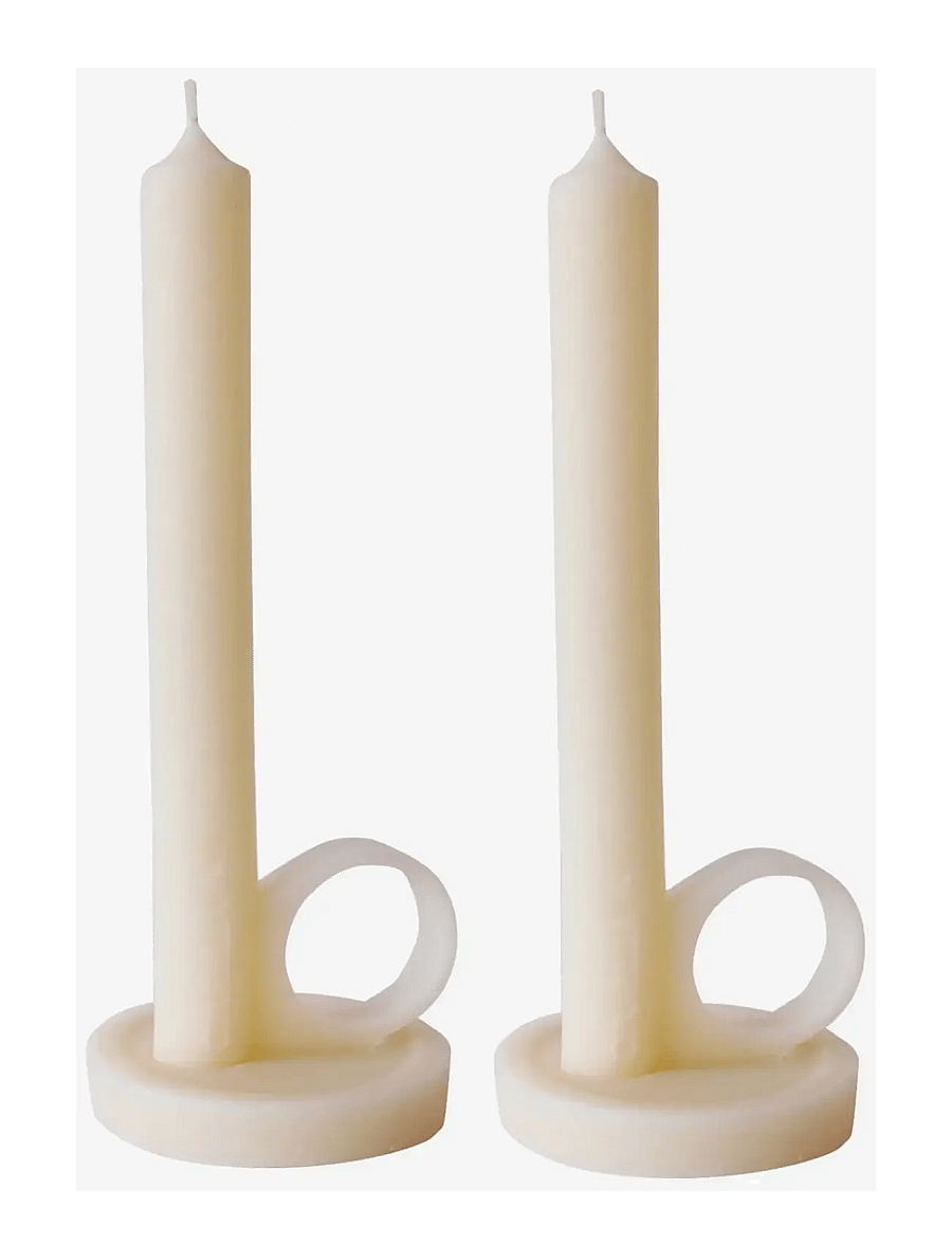 Salme Linen - Classic Candleholder - set of 2 - tischkerzen - ivory - 1