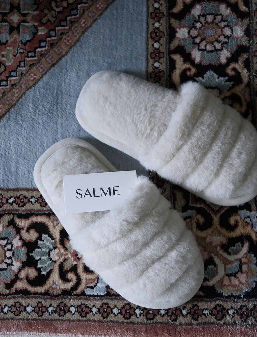 Salme Linen - Dune Slippers - hausschuhe - ivory - 0