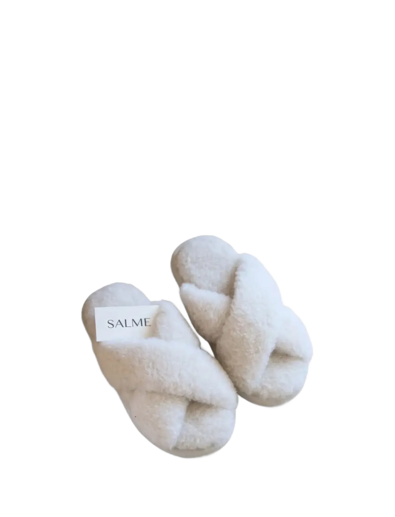 Salme Linen Melange Slippers - Schuhe - IVORY / cream