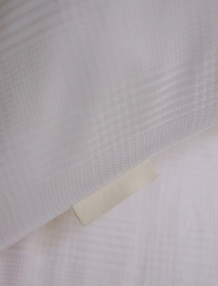 Salme Linen - Chess Pillowcase - kopfkissenbezüge - ivory - 2