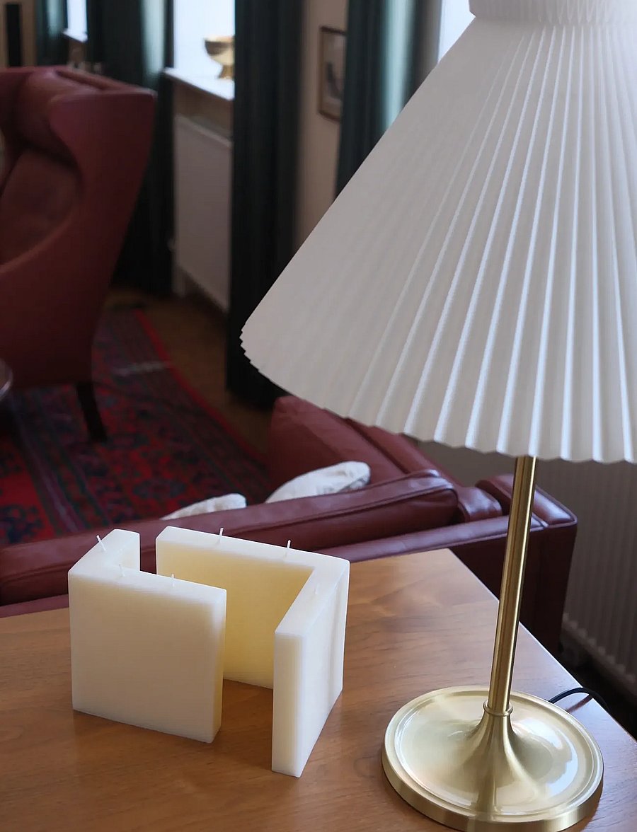 Salme Linen - Signature Candle - set of 2 - blockkerzen - ivory - 0