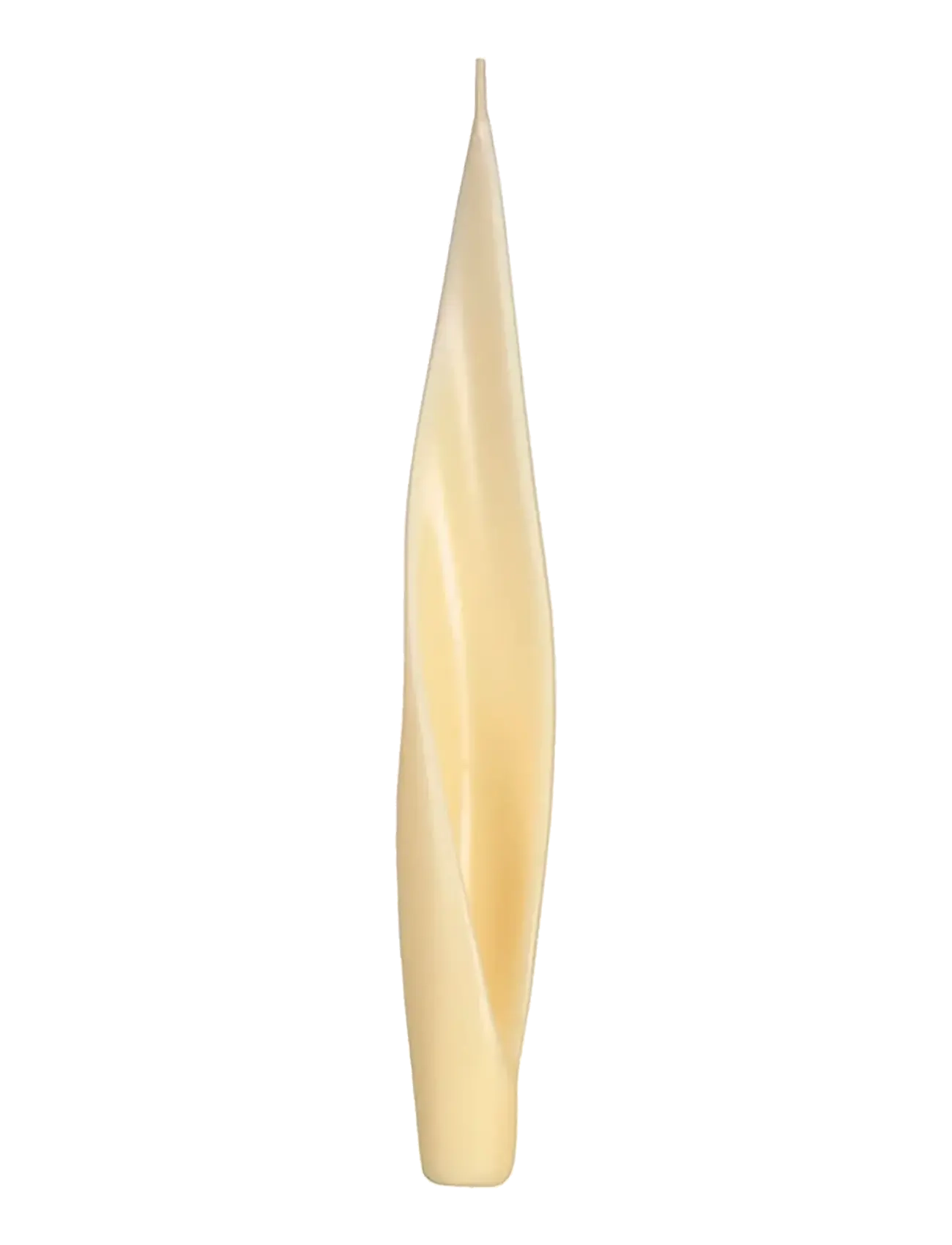 Salme Linen Spiral Middagslys - sæt med 4 - Salme Linen - IVORY / cream