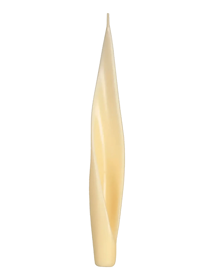 Salme Linen - Spiral Dinner Candle - set of 4 - tischkerzen - ivory - 1