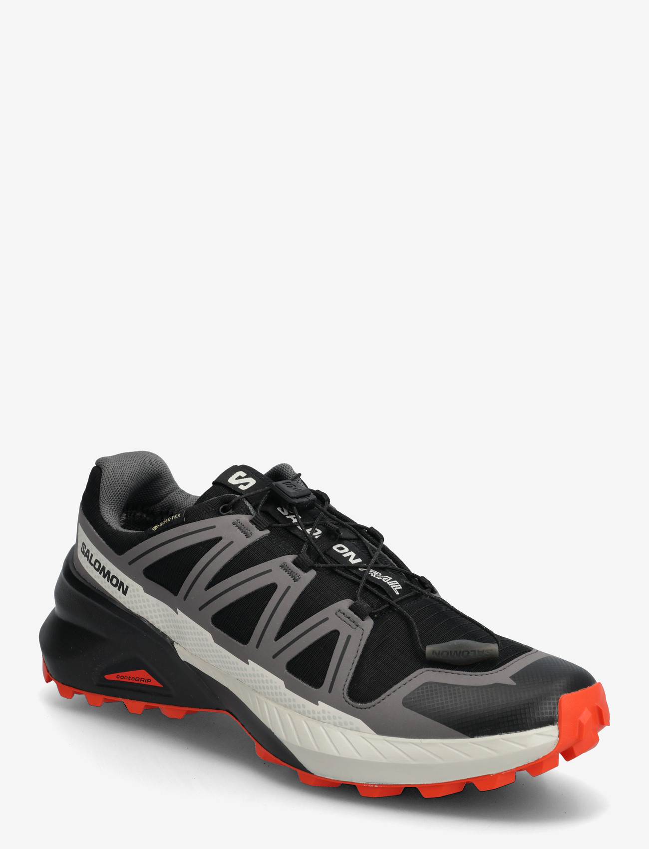Salomon - SPEEDCROSS PEAK GTX - løbesko - black / castlerock / cherry tomato - 0