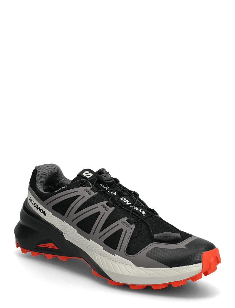 Salomon - SPEEDCROSS PEAK GTX - laufschuhe - black / castlerock / cherry tomato - 0