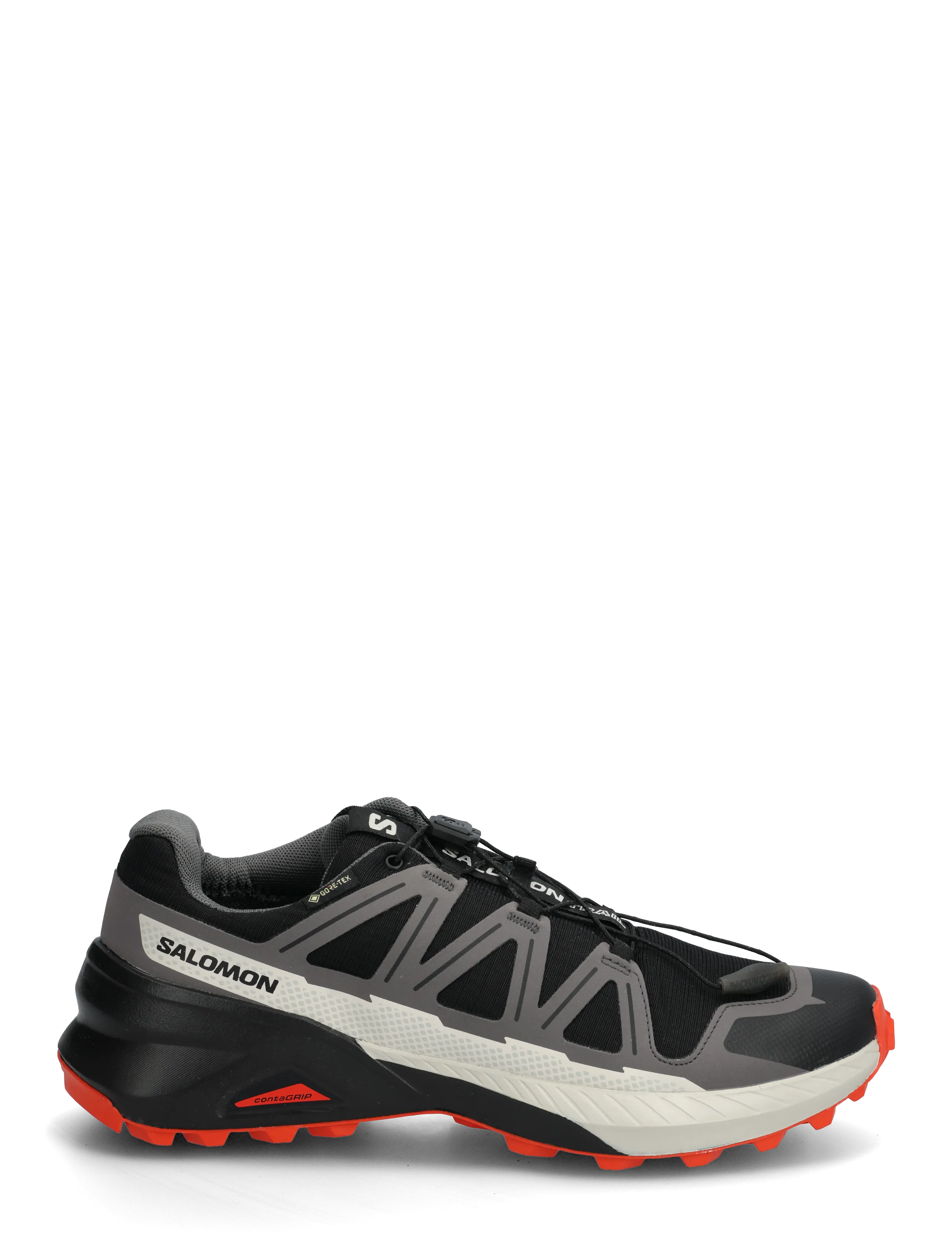 Salomon - SPEEDCROSS PEAK GTX - running shoes - black / castlerock / cherry tomato - 2