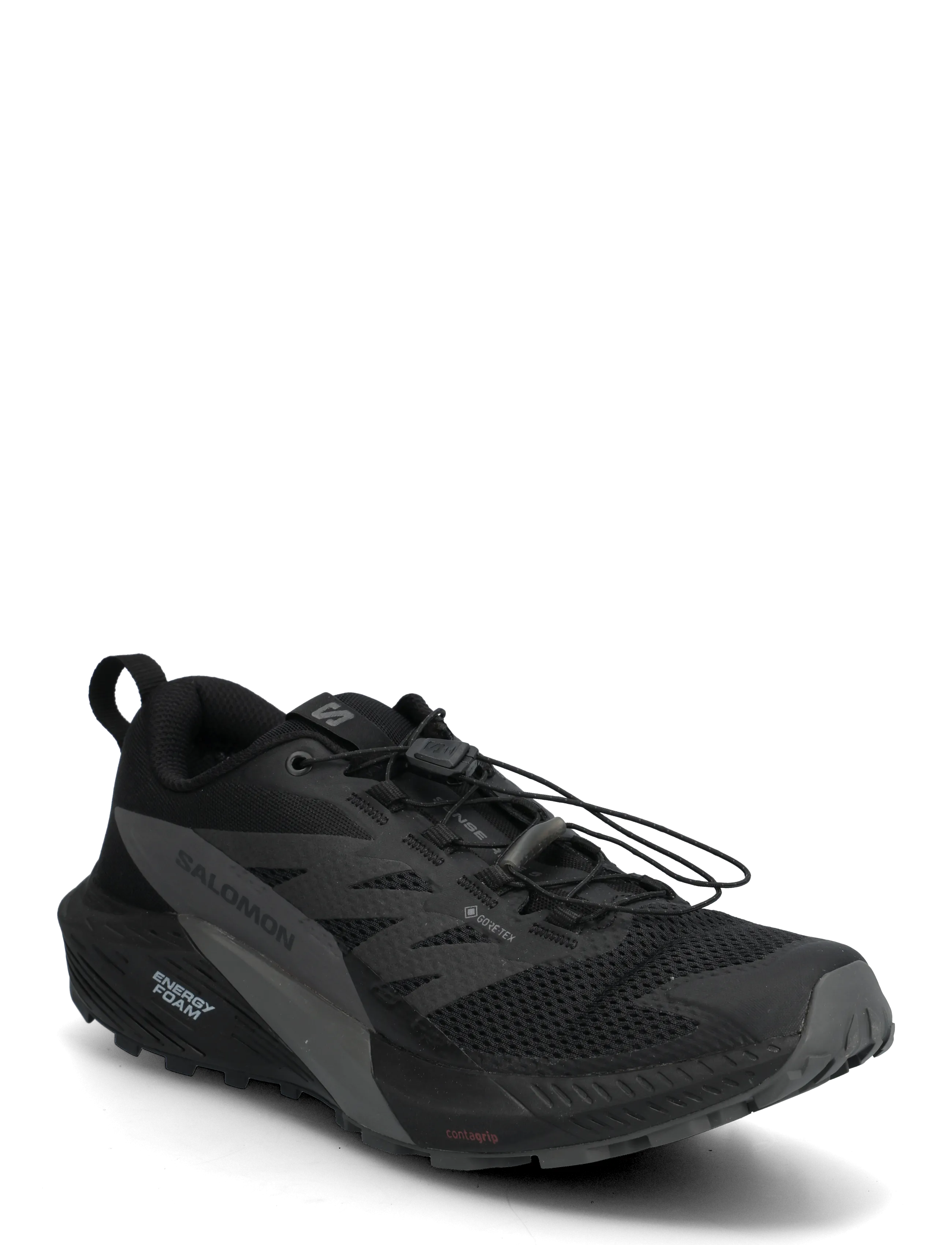 Salomon SENSE SENSE RIDE 5 GTX - Spordijalatsid - BLACK / MAGNET / BLACK / black