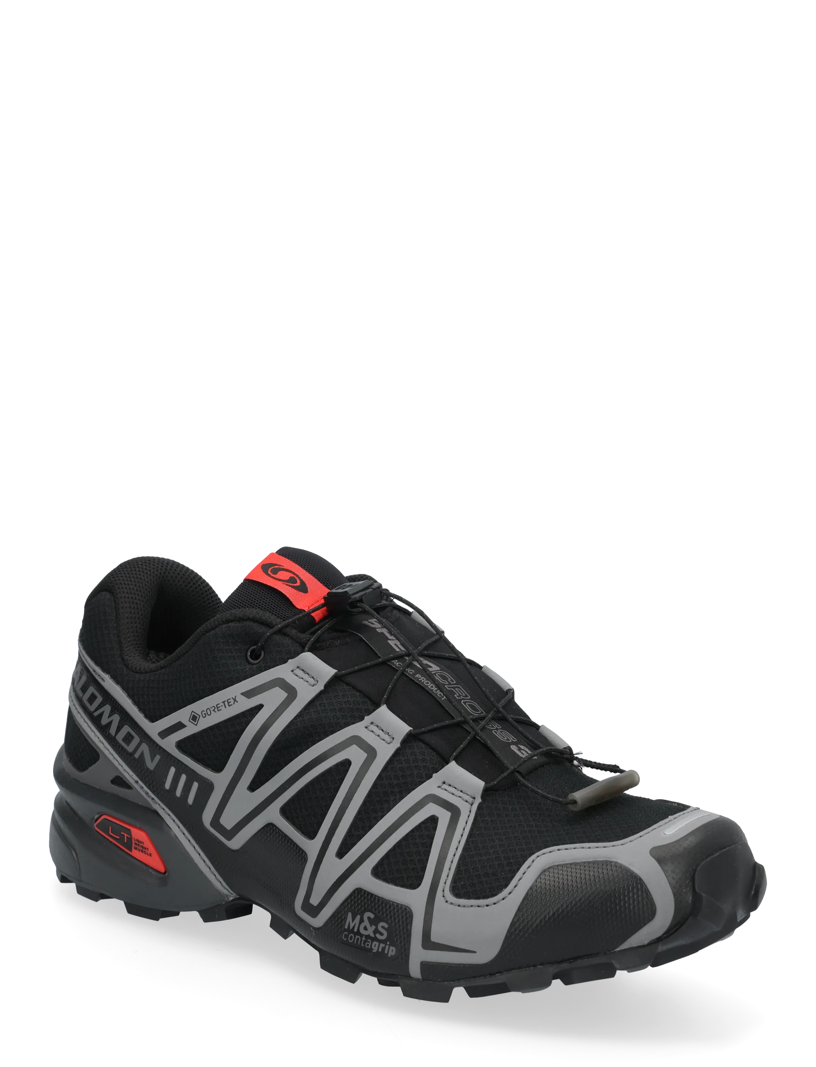 Salomon SPEEDCROSS 3 Gore-Tex - Shoes - BLACK/ASPHAL/FLSC / black