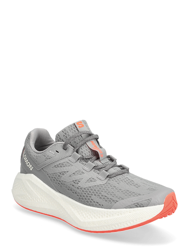 Salomon - AERO GLIDE 3 - running shoes - alloy / vanilla ice / neon flame - 0