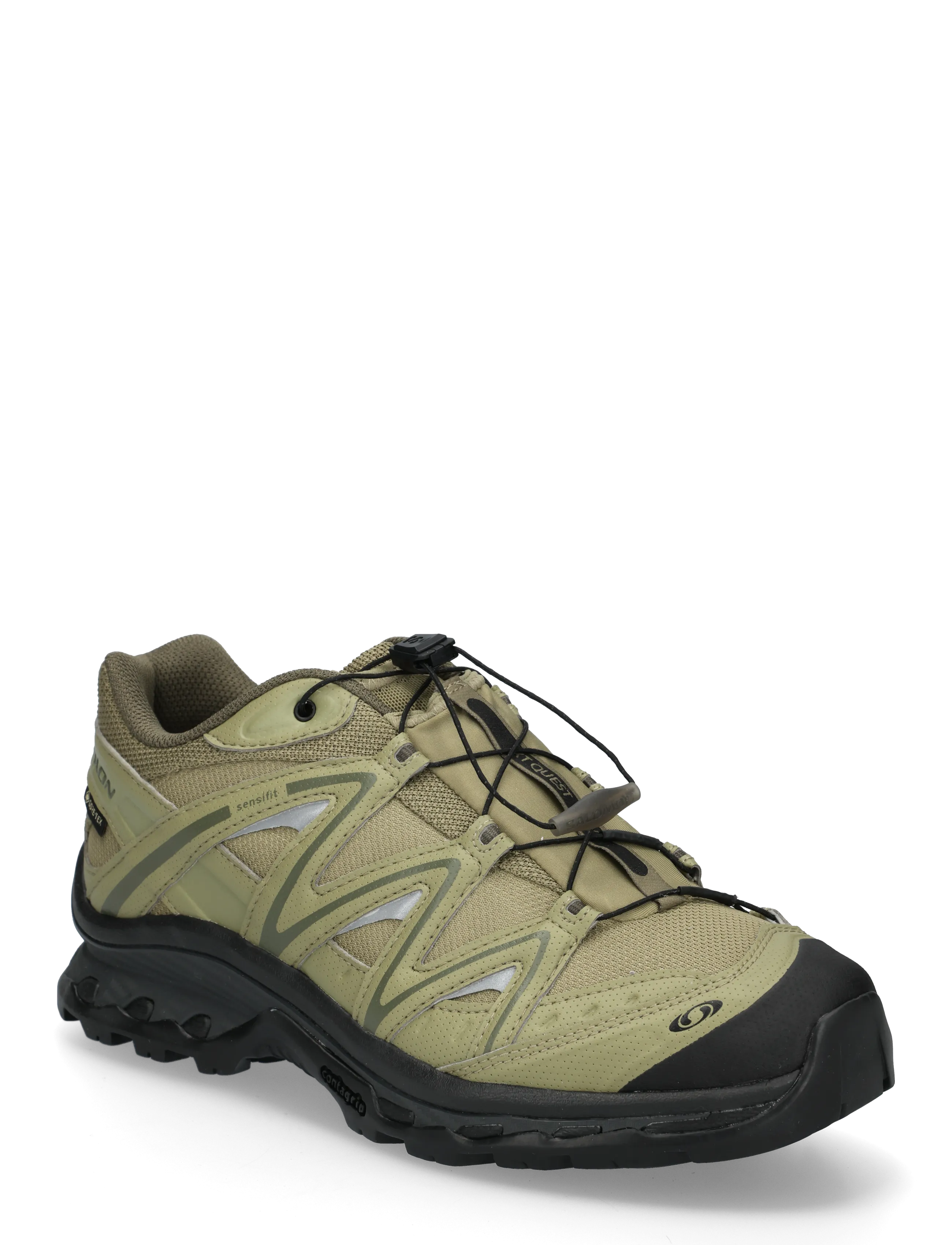 Salomon XT-QUEST Gore-Tex - Lave sneakers - ALOE/GRAPE LEAF/BLACK / khaki/green