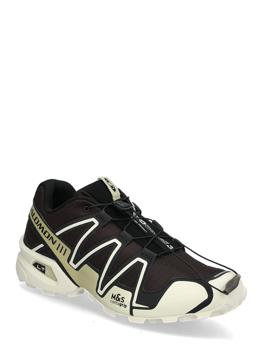 Salomon - SPEEDCROSS 3 - lave sneakers - blkcof/vanila/bog - 0