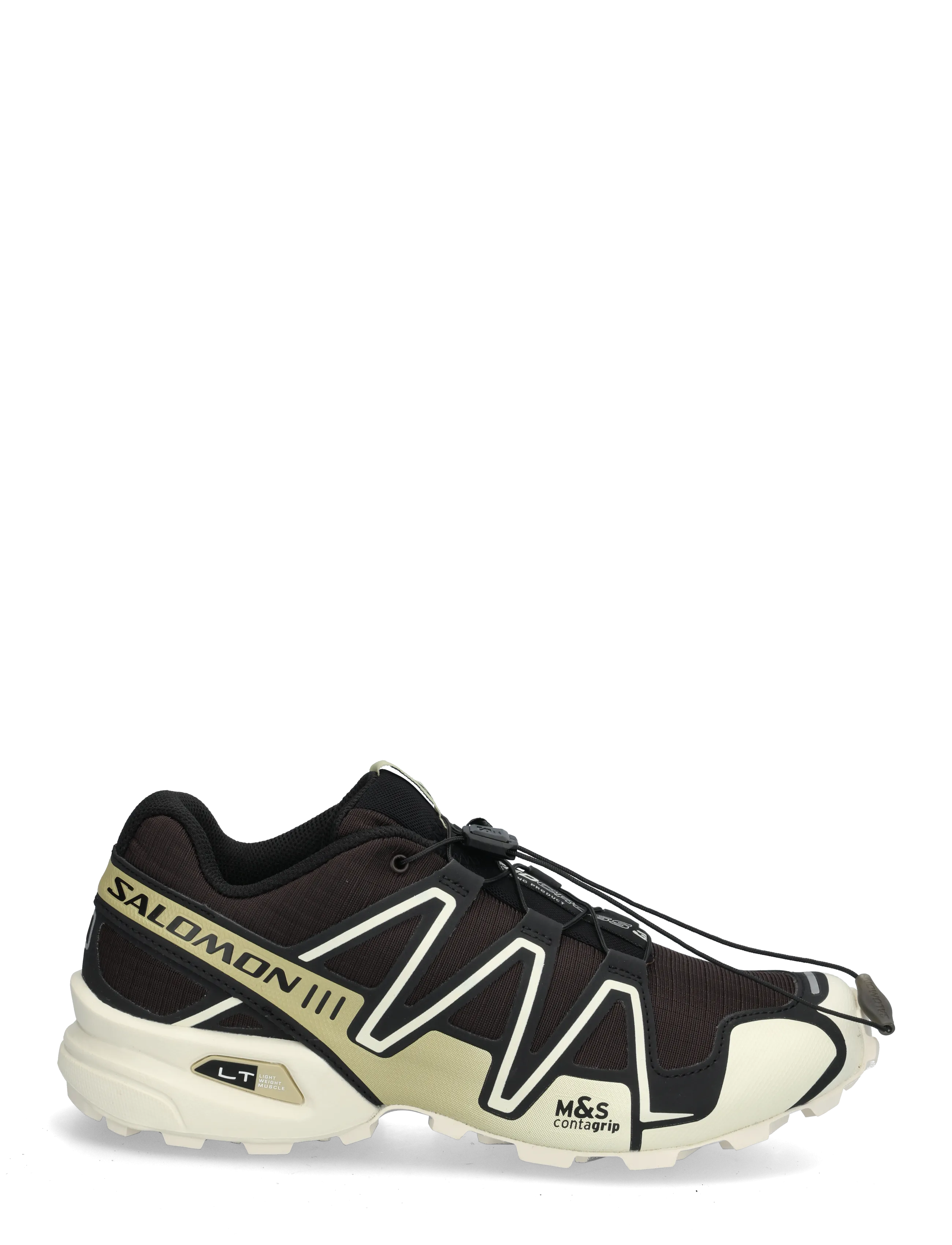 Salomon - SPEEDCROSS 3 - lave sneakers - blkcof/vanila/bog - 2