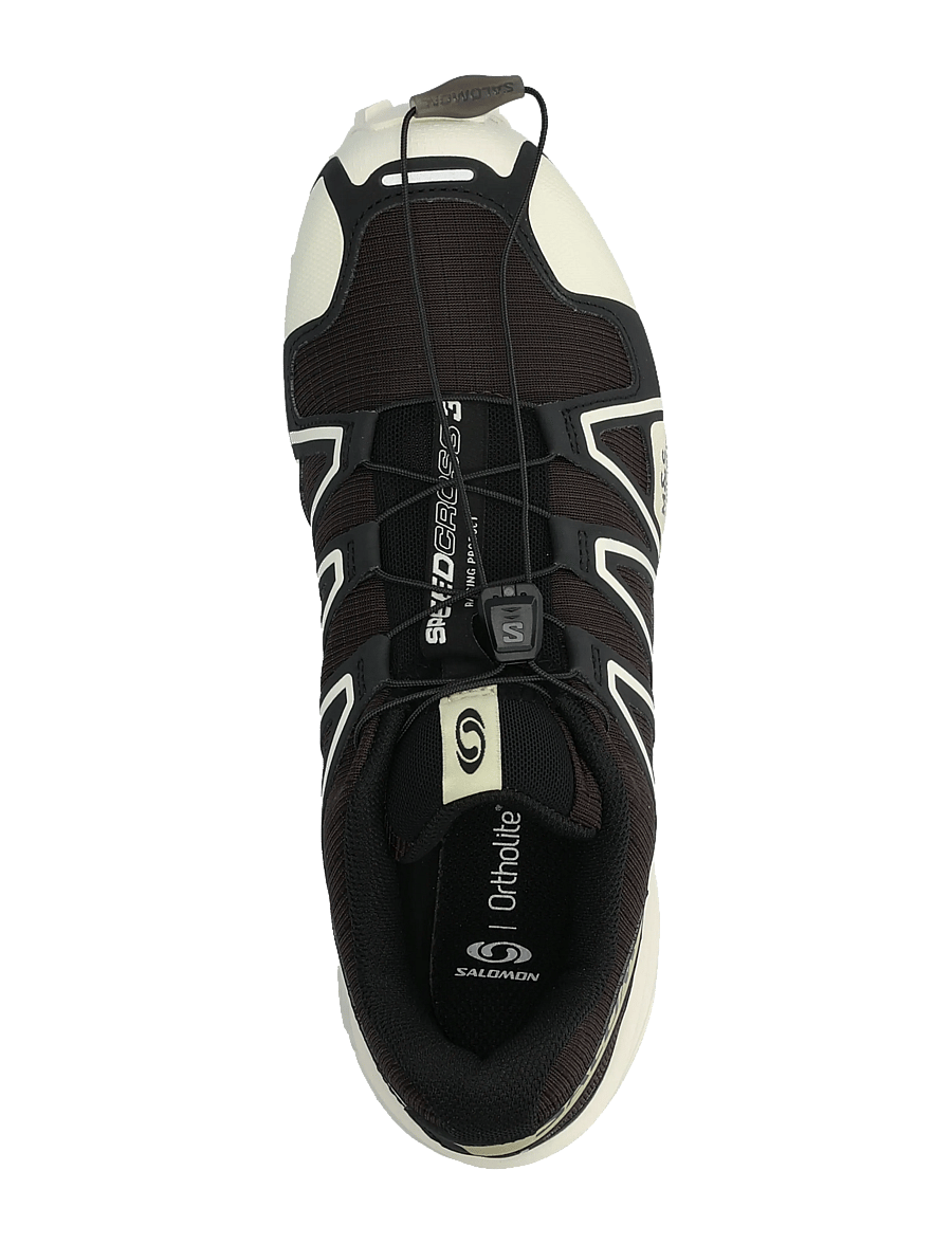 Salomon - SPEEDCROSS 3 - lave sneakers - blkcof/vanila/bog - 3