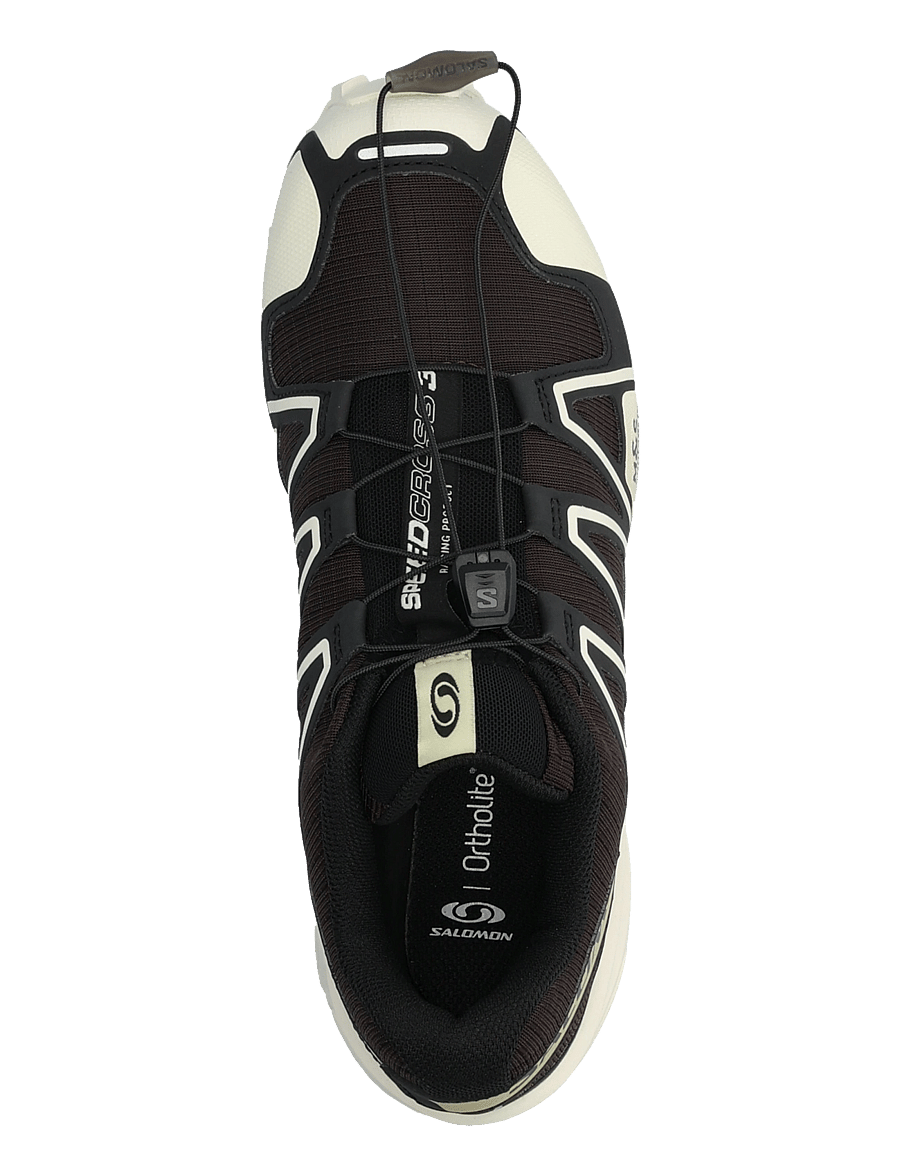 Salomon - SPEEDCROSS 3 - lave sneakers - blkcof/vanila/bog - 3