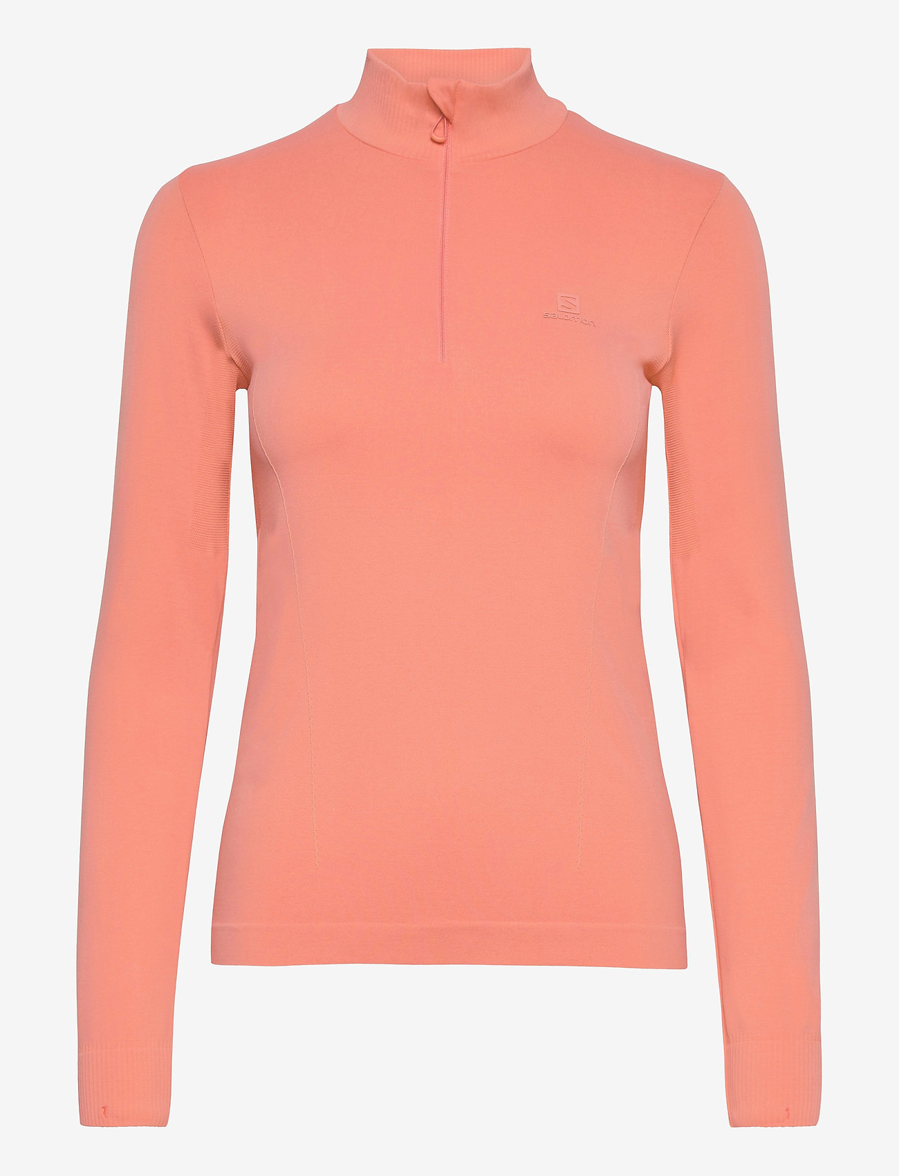 COMET SEAMLESS HALF ZIP W - PINK