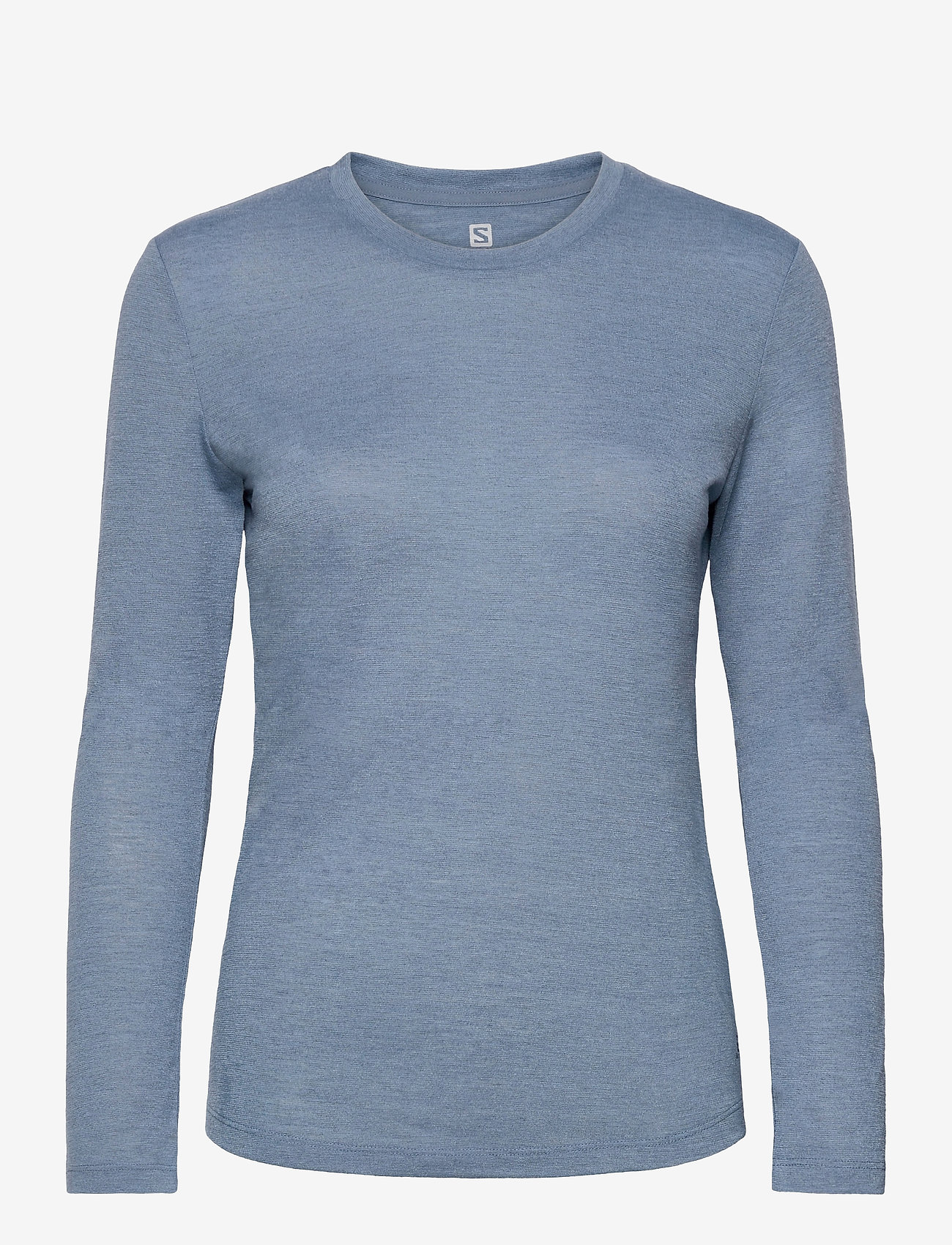 COMET CLASSIC LS TEE W / HEATHER - BLUE