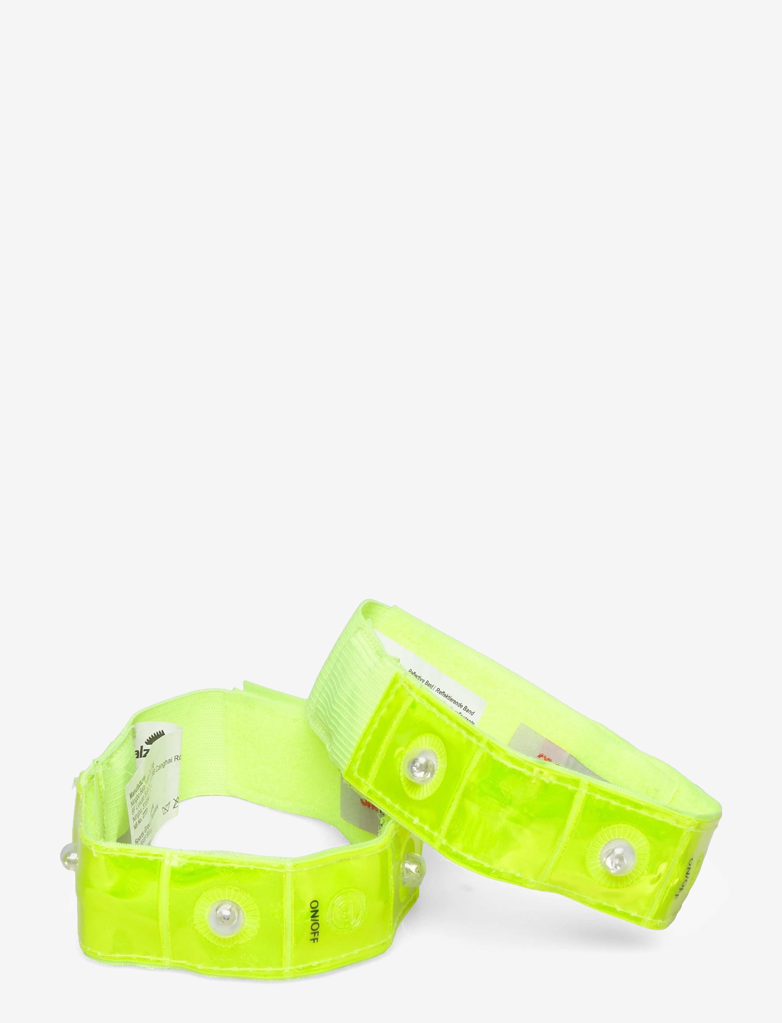 Salzmann Reflective Armband With 4 Leds 2 Pack (Salzmann), Mænd, Refleks LED Armbånd, Gul, Str: ONE SIZE