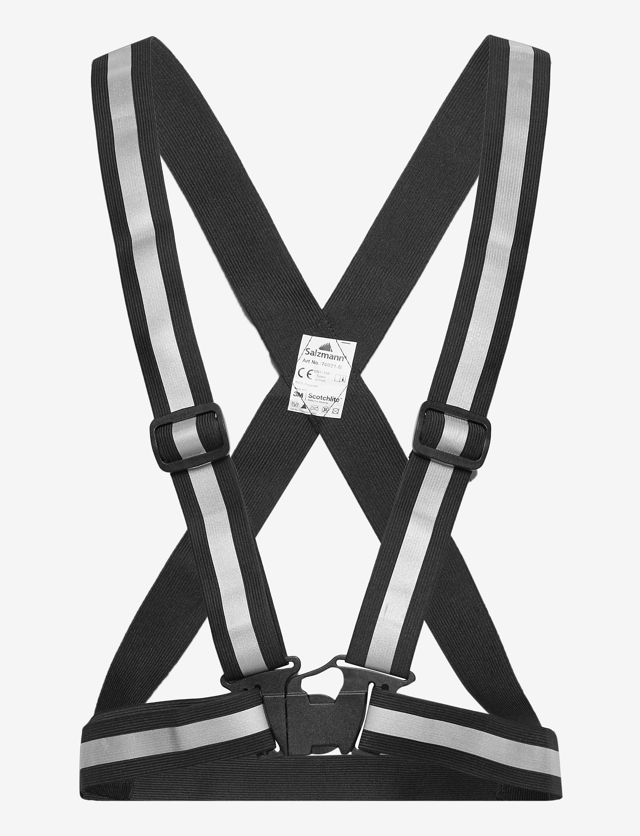 Reflective Cross Belt (Salzmann) - BLACK