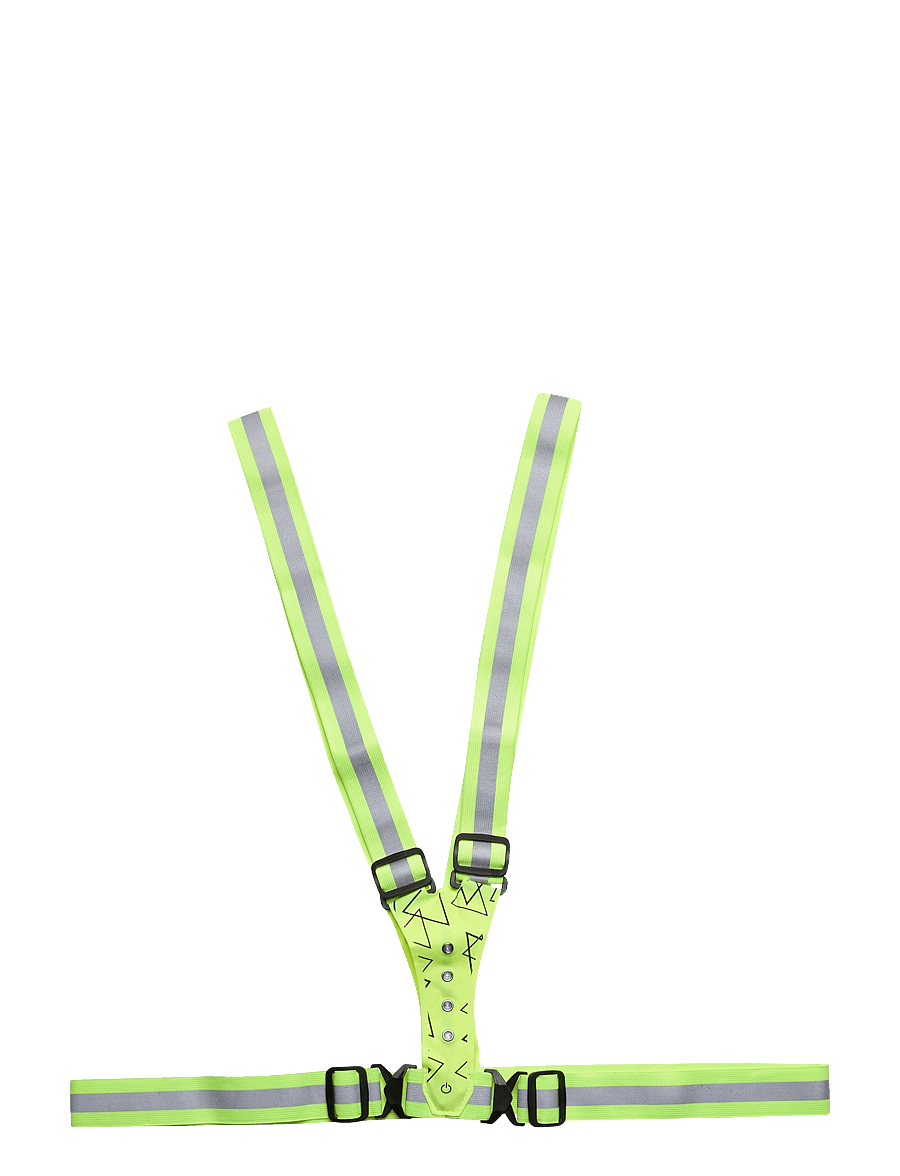 Salzmann - Reflective Cross Belt w/ LED (Salzmann) - løbeudstyr - safety yellow - 1