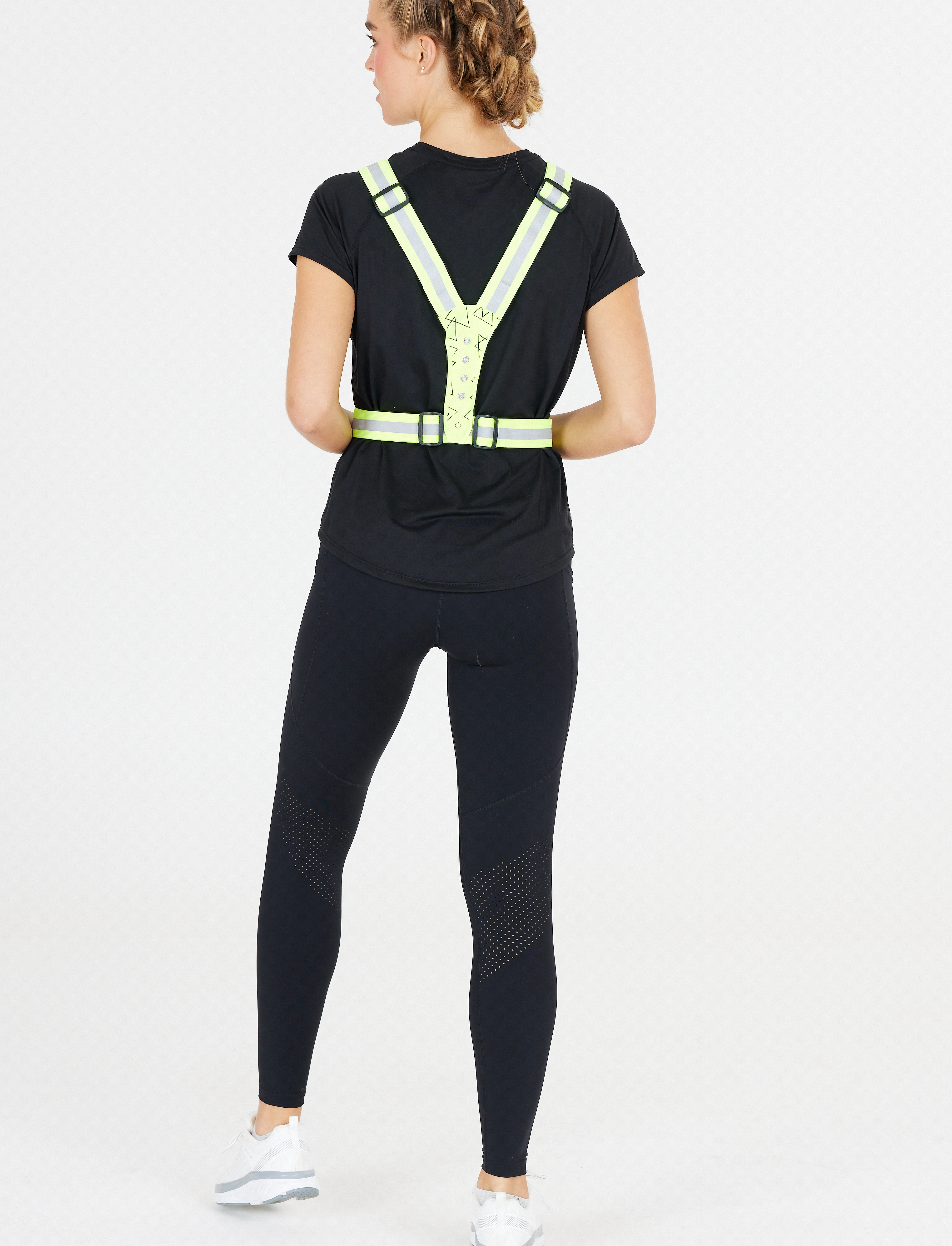 Salzmann - Reflective Cross Belt w/ LED (Salzmann) - løbeudstyr - safety yellow - 4