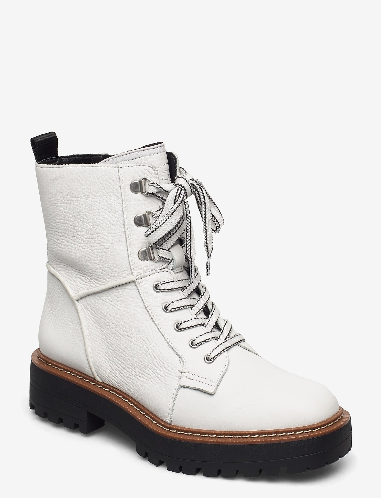 Sam Edelman Laure Bormio Tumbled Leather – laced boots – shop