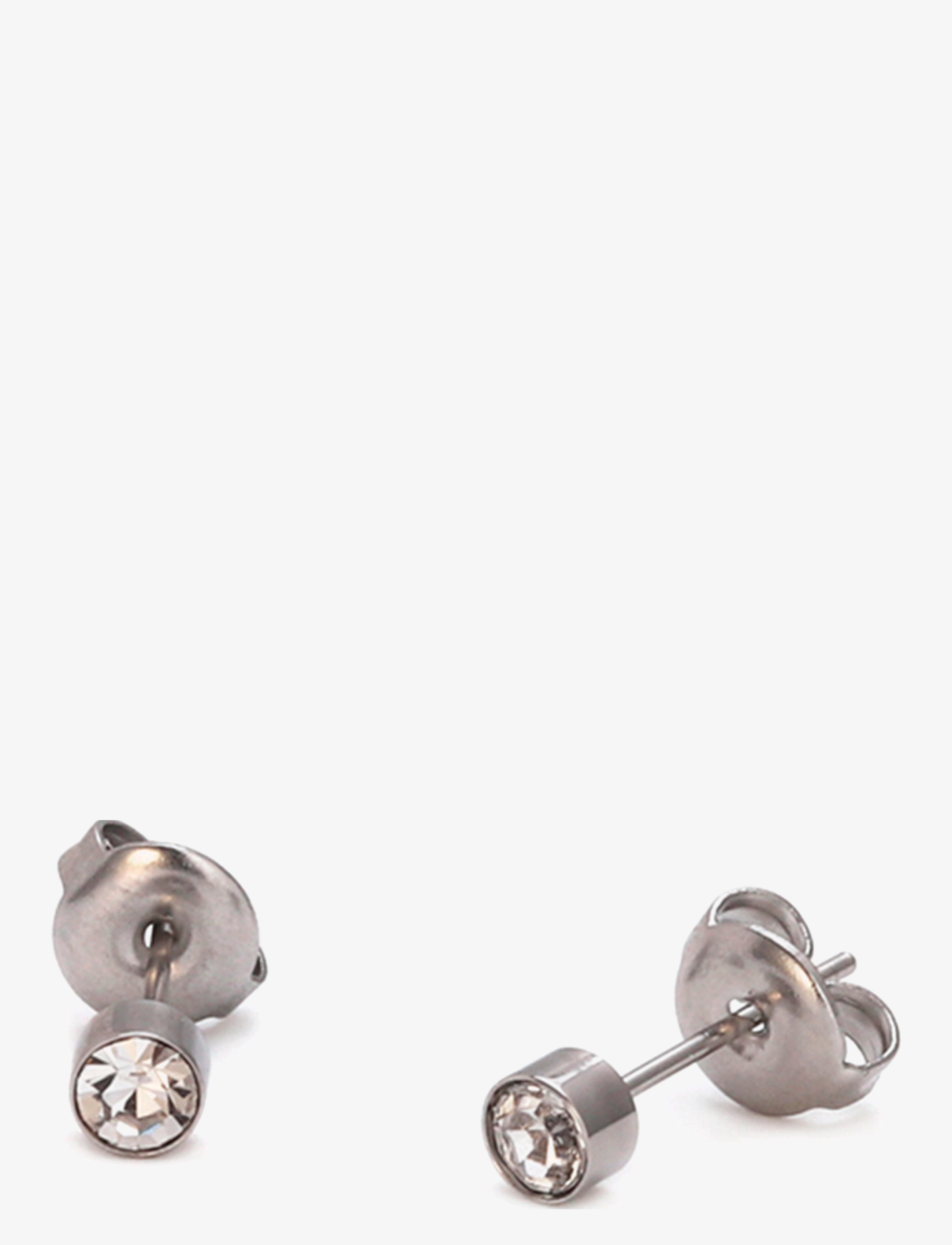 Samie Nicky Ear Studs Steel, PAIR, Jewellery, Silber - Earrings, Männerswear