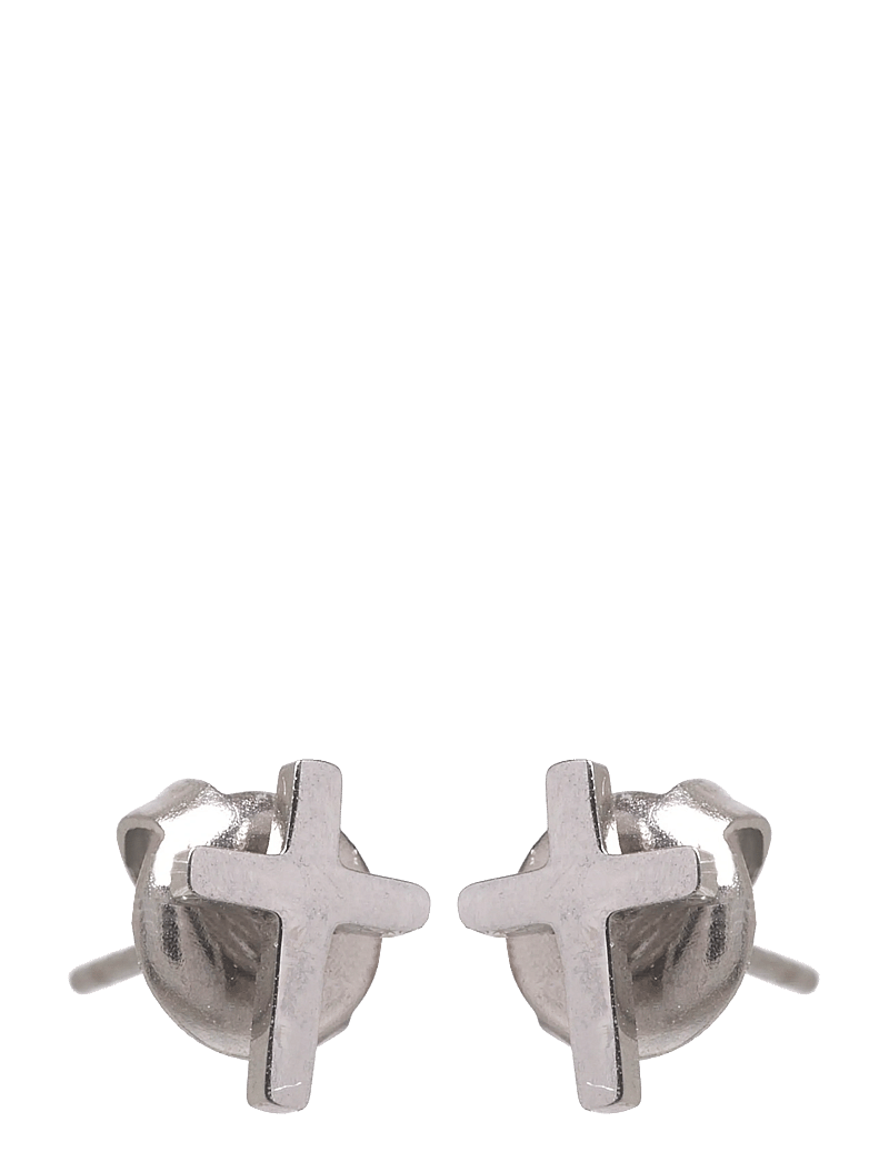 Samie - Cross - Earstuds Steel - Øreringe - sws - 0