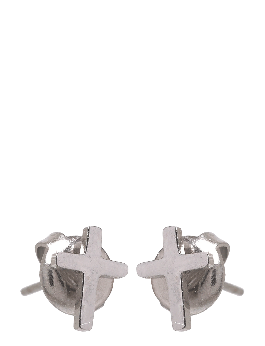 Samie - Cross - Earstuds Steel - Øredobber - sws - 0