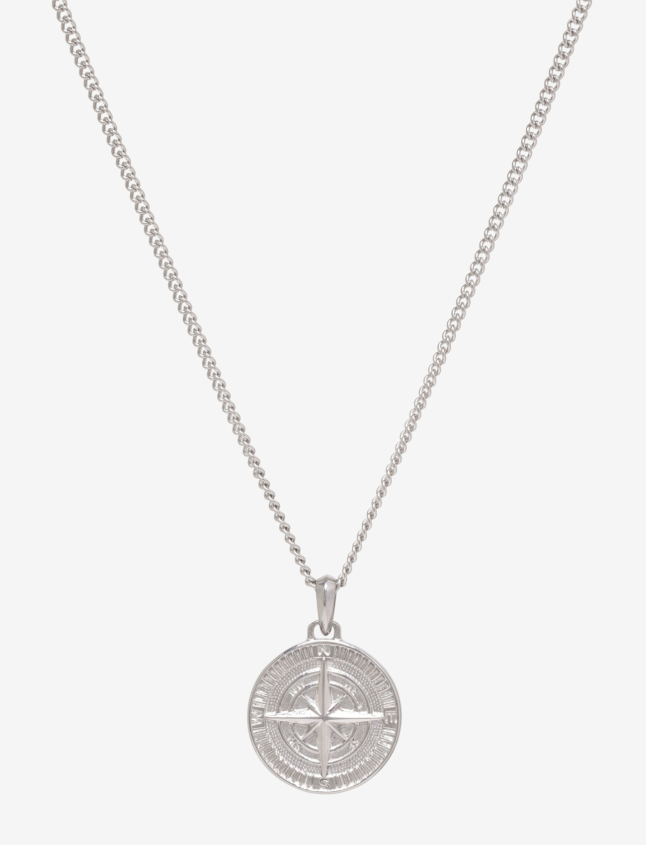 Samie - Compas - Necklace with medallion Steel - sws - 0