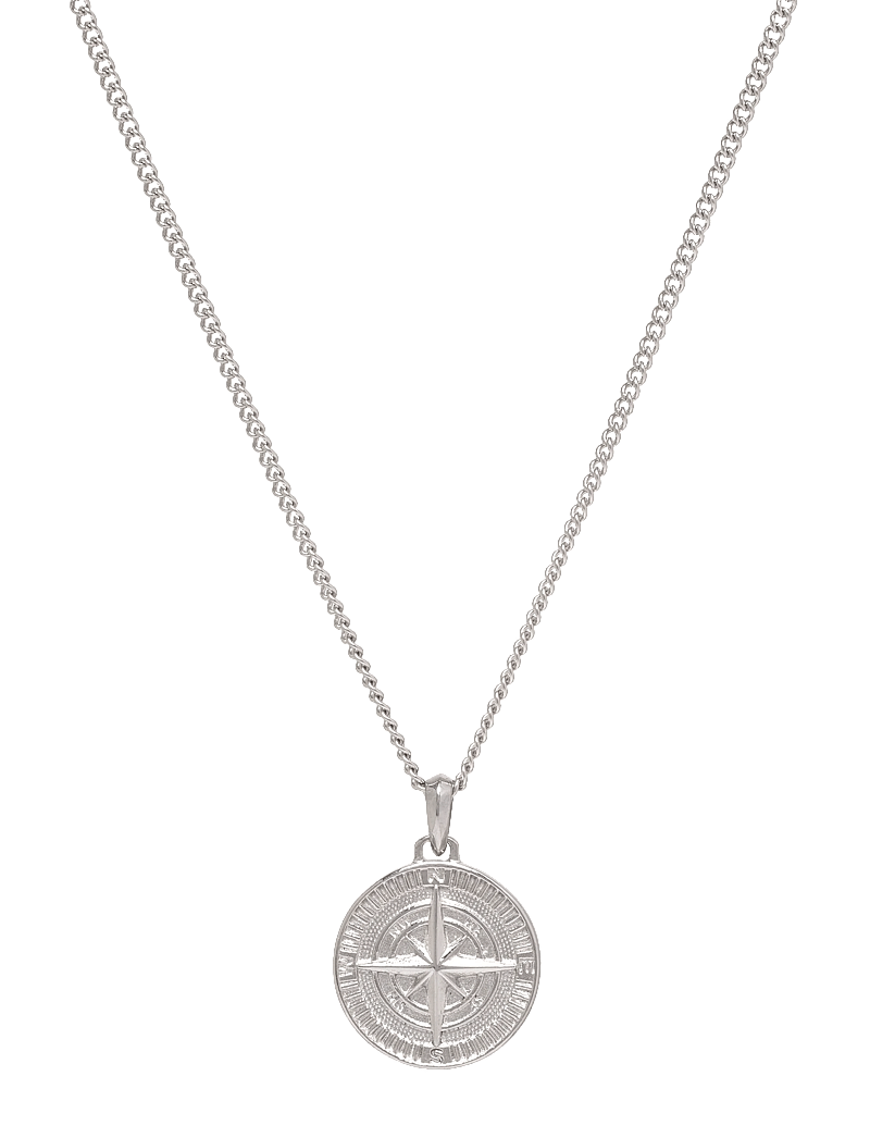 Samie - Compas - Necklace with medallion Steel - sws - 0