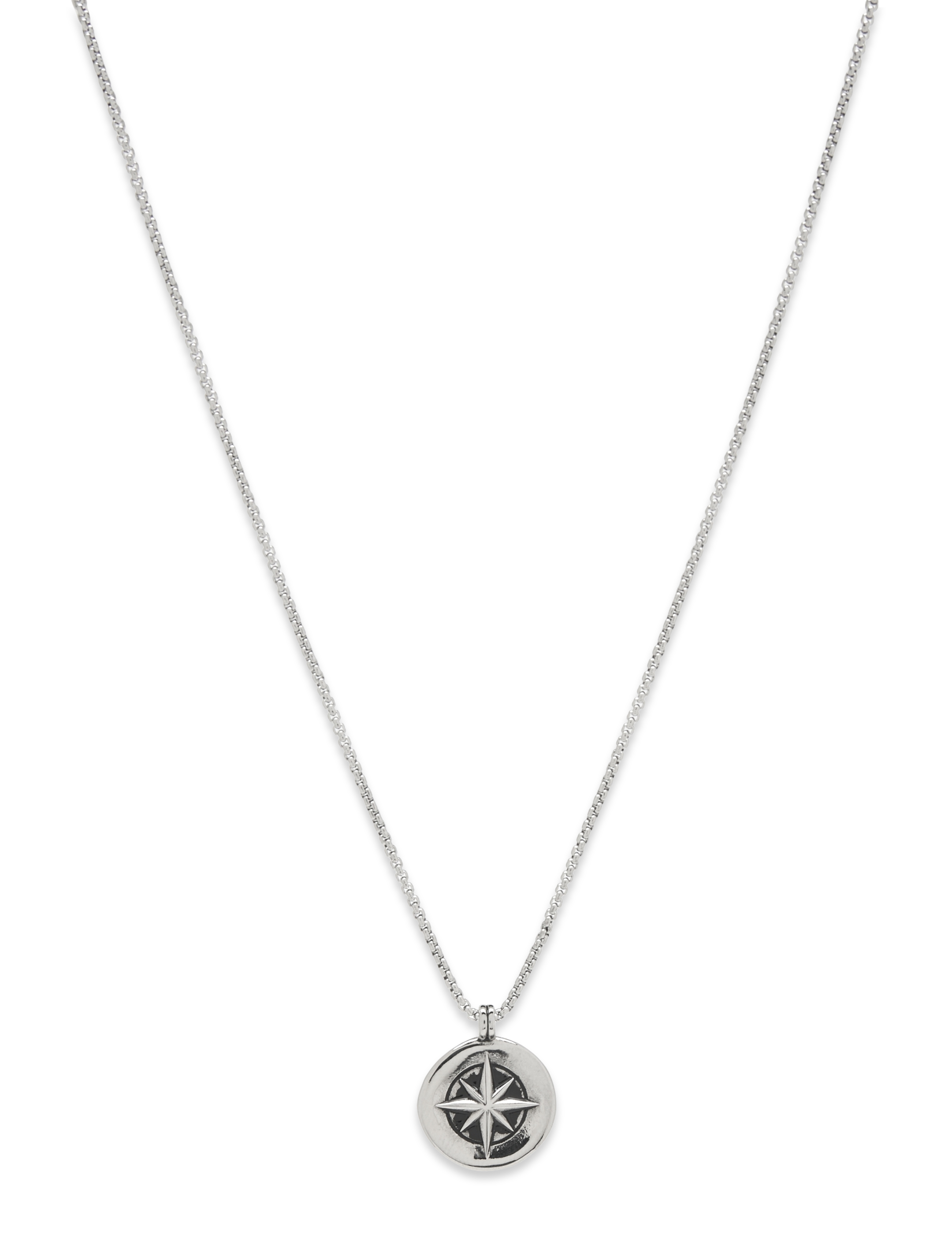 SAMIE Compass Kette Silber - One Size - Herren