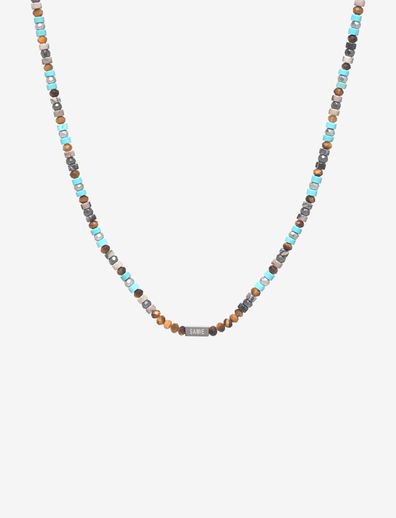 Samie - Mathias - Necklace with stone beads in turquoise - necklaces - sws - 0