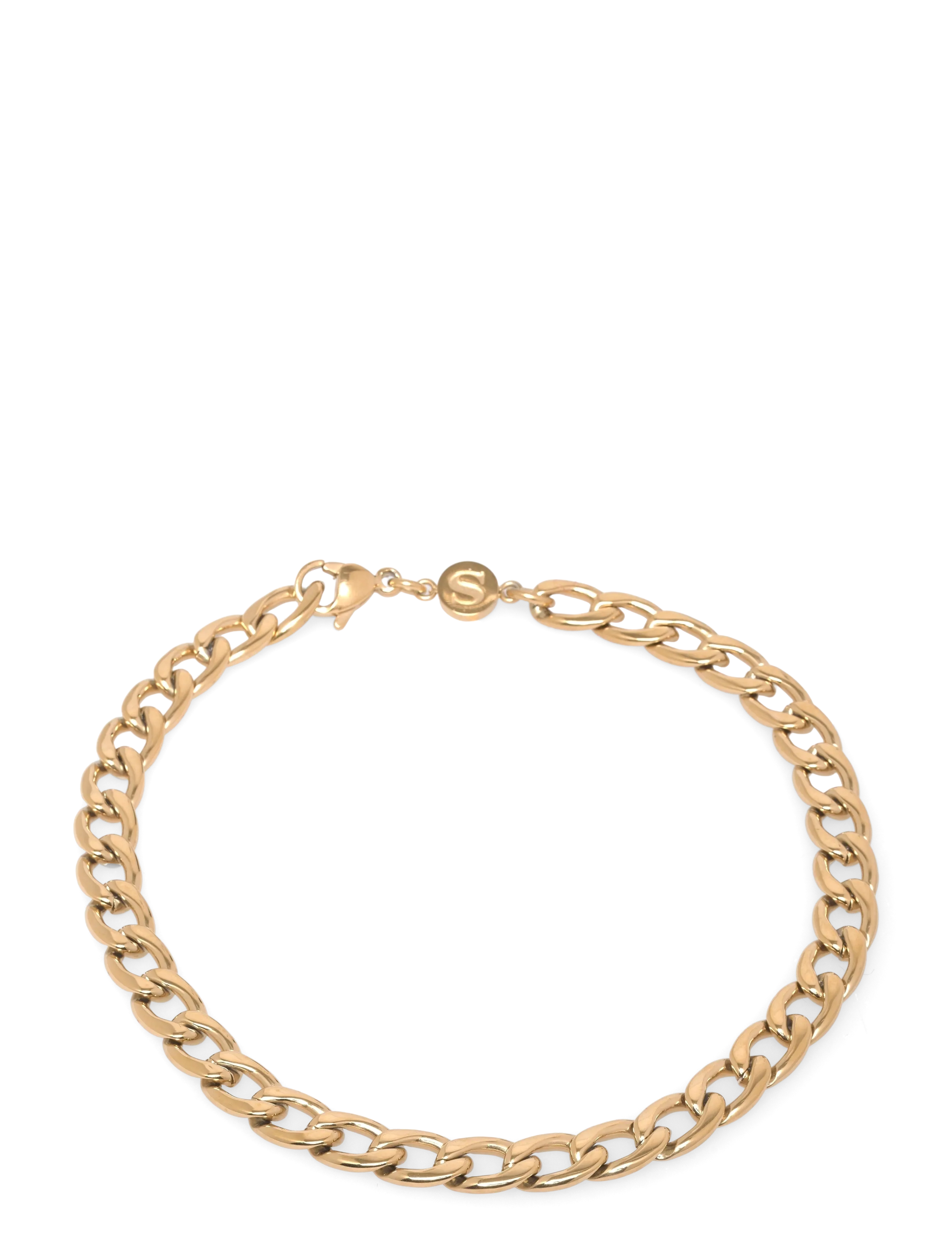 Samie Panzer Bracelet Gold-Plated, Mænd, Panser Armbånd, Guld, Str: ONE SIZE