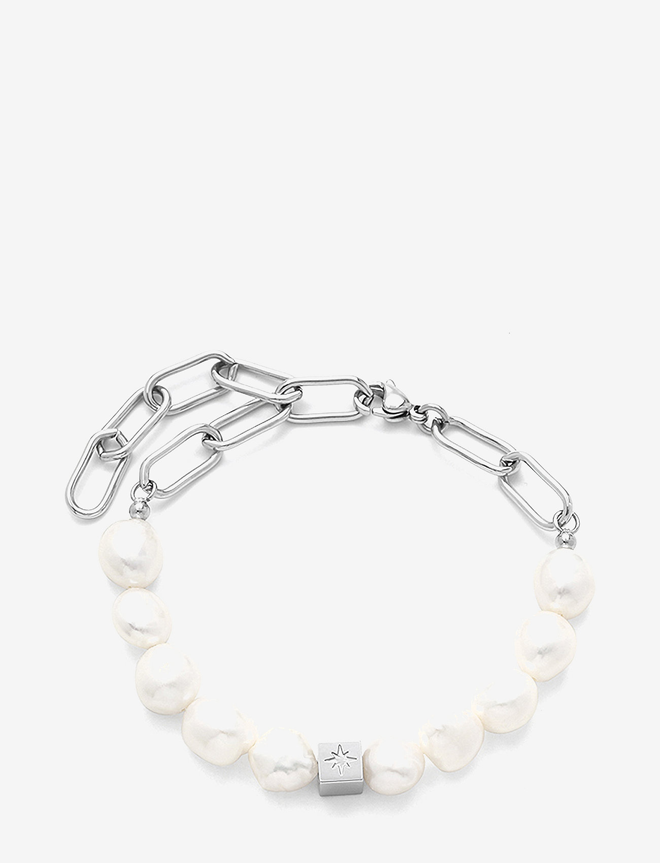 Samie - Samie - Bracelet with pearls Steel - verjaardagscadeaus - sws - 0