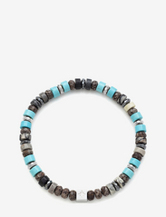 Samie - Samie - Bracelet with stone beads in turquoise - pērļu rokassprādzes - swsturquoice - 0