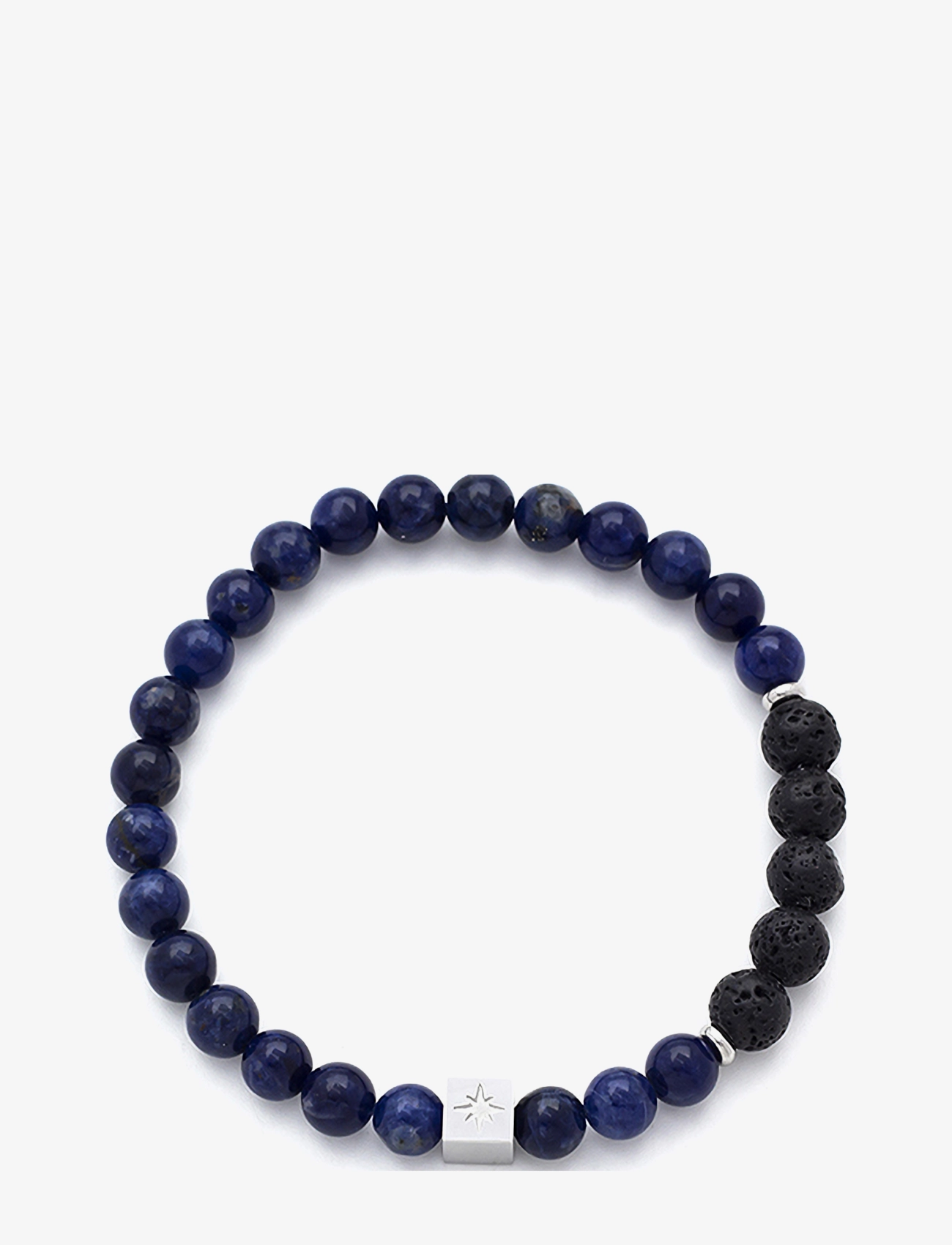 Samie - Bracelet With Blue Beads, 17 cm, Jewellery, Marineblau Bracelets, Männer